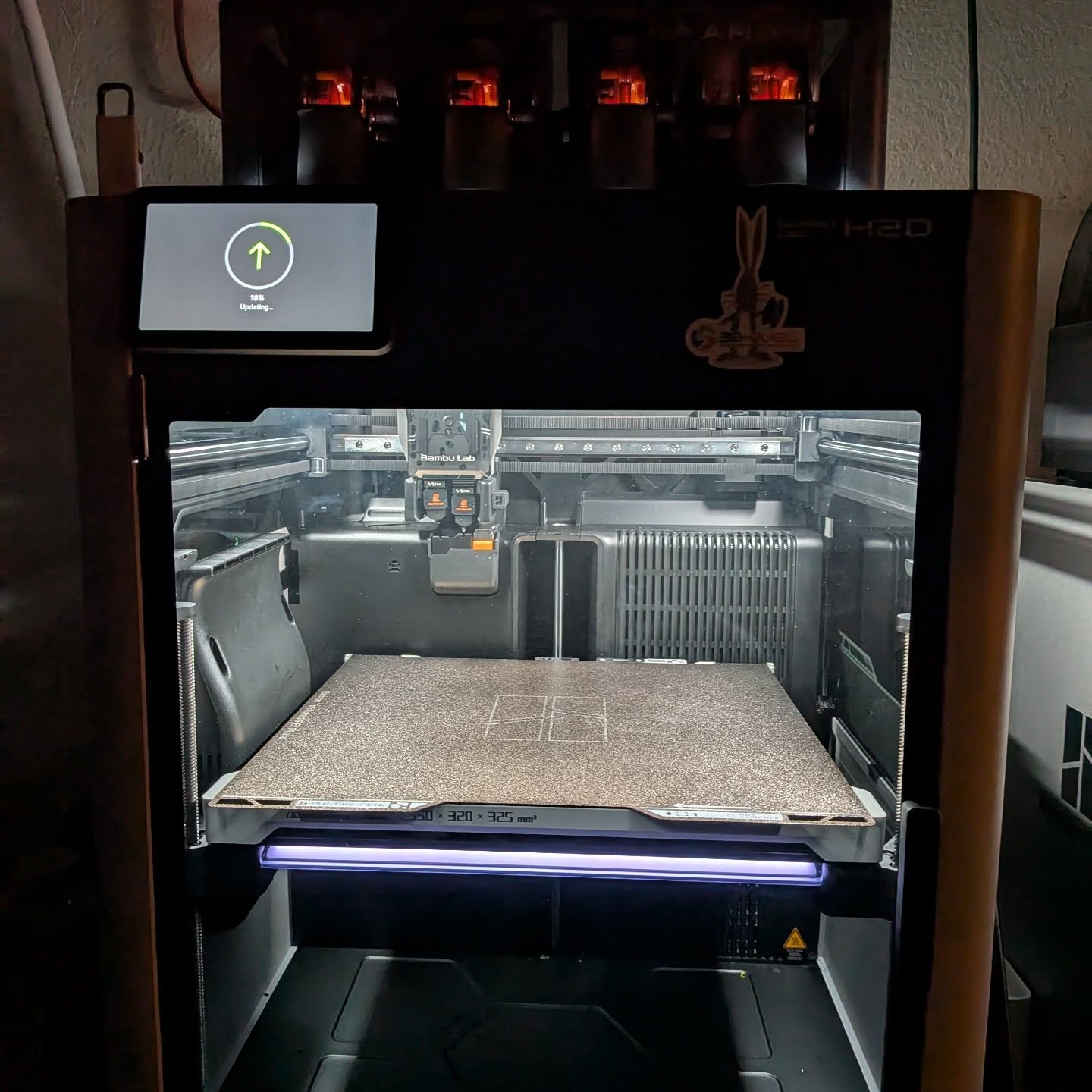 H2D doing its thing. #3dprinting #bambulabs #makersgonnamake #diy #prototype