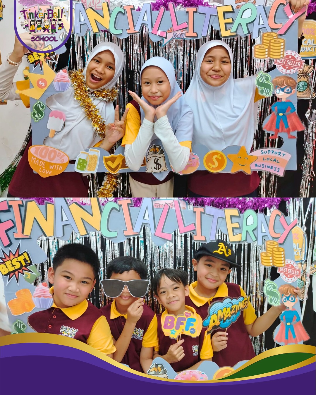 Our young entrepreneurs were in action for Financial Literacy Day 2025! šš° Some students became sellers, others buyers and everyone learned valuable lessons about money, decision-making, and the power of a dollar. #FinancialLiteracy #MoneySmartKids #FutureCEOs #HandsOnLearning #tinkerbellschool #tinkerbellschoolbrunei #tlsbrunei #tinkerbelllearningschool