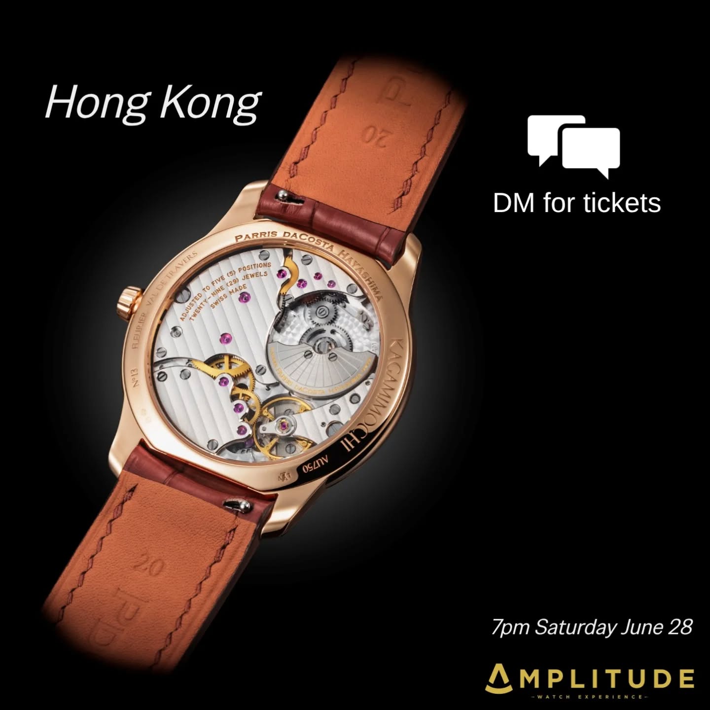 Open invite to view Kagamimochi and meet founders Richard Parris and Tom daCosta at @amplitudehk in Hong Kong on June 28 1900.
Get in touch for tickets as numbers are limited.
#kagamimochi #hongkong #hongkongwatches