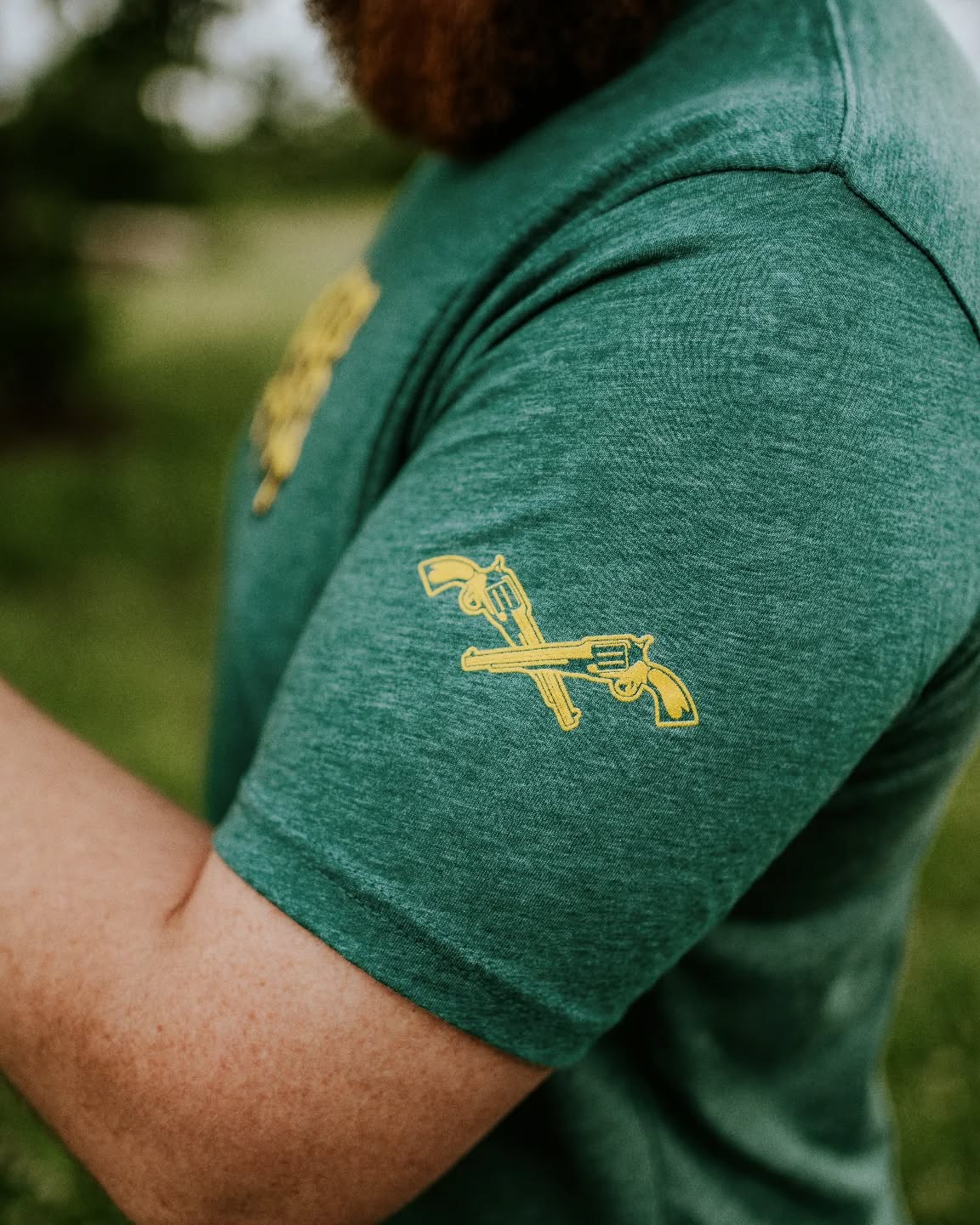 Show them guns ๐ We love this design on the sleeve! Check out the link in bio to order yours! โบ๏ธ#staynoble #staymedicated #jefe #beaboss