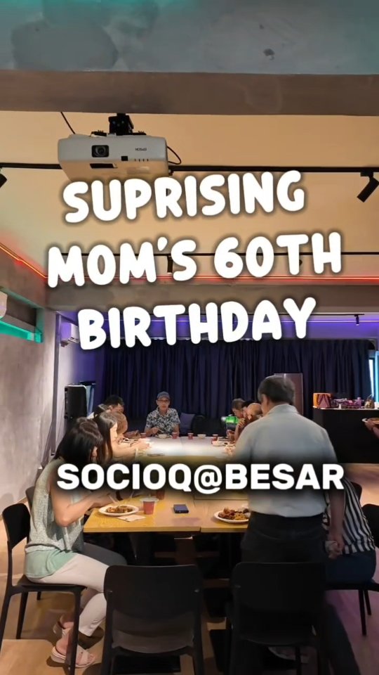A heartwarming surprise birthday celebration by Paul for his beloved mum ๐๐
Weโre so honoured SOCIOQ@BESAR could be part of this meaningful moment.
From the cosy space to the convenient lift access, everything came together perfectly for this intimate celebration.
Planning something special too? DM us to book your date today!
#SurprisePartySG #SOCIOQatBESAR #SGEventVenue #BirthdayCelebrationSG #CozyEventVenue #PrivatePartyVenueSG #EventSpaceWithLiftAccess