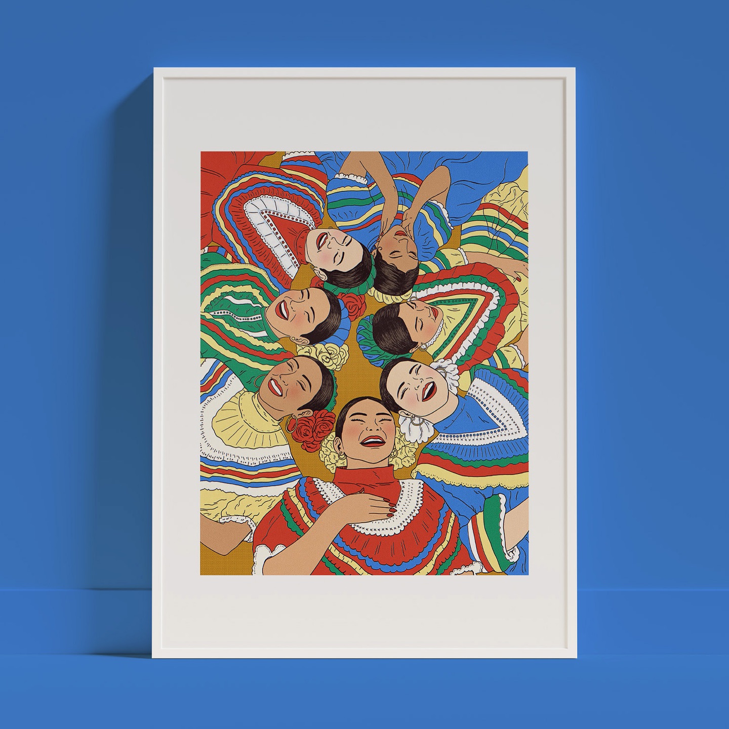 I’ve added both color variations of the Folclorico Cheer print to my inprnt shop🎉😄