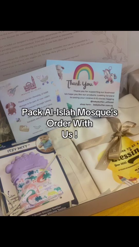 Order packed ✔️
Quality checked ✔️
On the way to you ✔️
From our shop to your doorsteps ❤️ Watch the magic happen!
Let's pack an order together 🤗
Can you guess what's inside these hampers? 🤔
#reeloftheday❤️ #babyproducts #viralreels #explorepage #babybutter