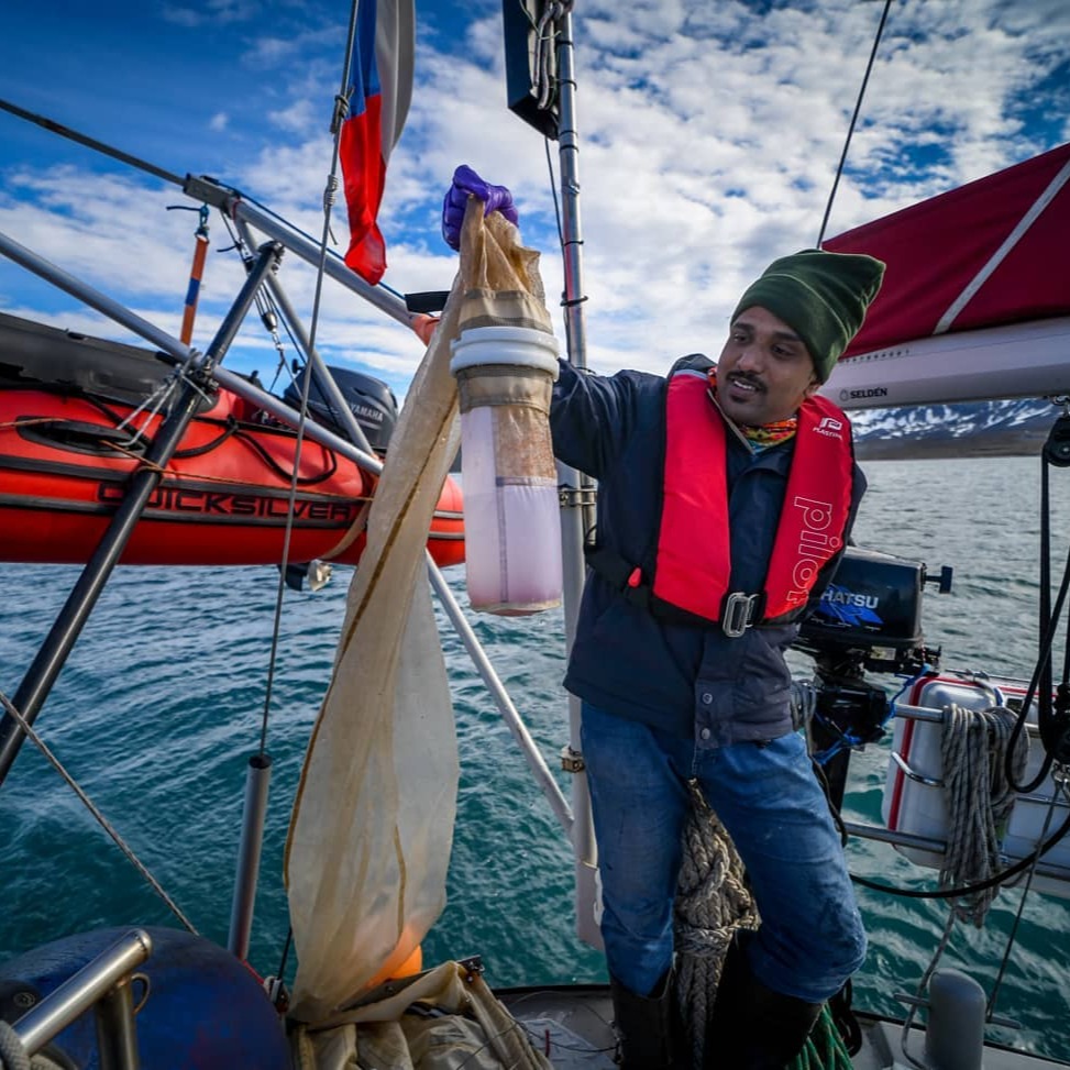 🌎 What we discard doesn’t vanish - it travels, even to the most unexpected corners of our planet.
Toxic pollutants - heavy metals and microplastics - are no longer confined to industrial zones or urban waterways.
Photographer Rakesh Rao (@rakeshprao) spent days at sea in extreme cold, documenting the climate crisis in motion in the remote waters of the Arctic’s Svalbard region.
To trace how far this pollution reaches, Indian scientists are leading long-term monitoring programs - studying fjord waters, benthic organisms, and zooplankton to track the infiltration of these toxins.
Pictured: Dr. Gopikrishna (@gopikrishna_vg) trawling a specialised net designed to collect both microplastics and zooplankton.
Water samples are sealed in sterile bottles; copepods are sieved, freeze-dried, and sent back to India for heavy metal analysis.
Dive into Rakesh Rao's work documenting ecology through a lens of science at the #linkinbio
#TheImpactSocety #EnvironmentalAnthropology #ClimateJustice #ScientificFieldwork #HeavyMetals #ZooplanktonDiaries #ScienceForChange #IndianScientistsAbroad #VisualStorytelling #VisualDocumentation #Photographer