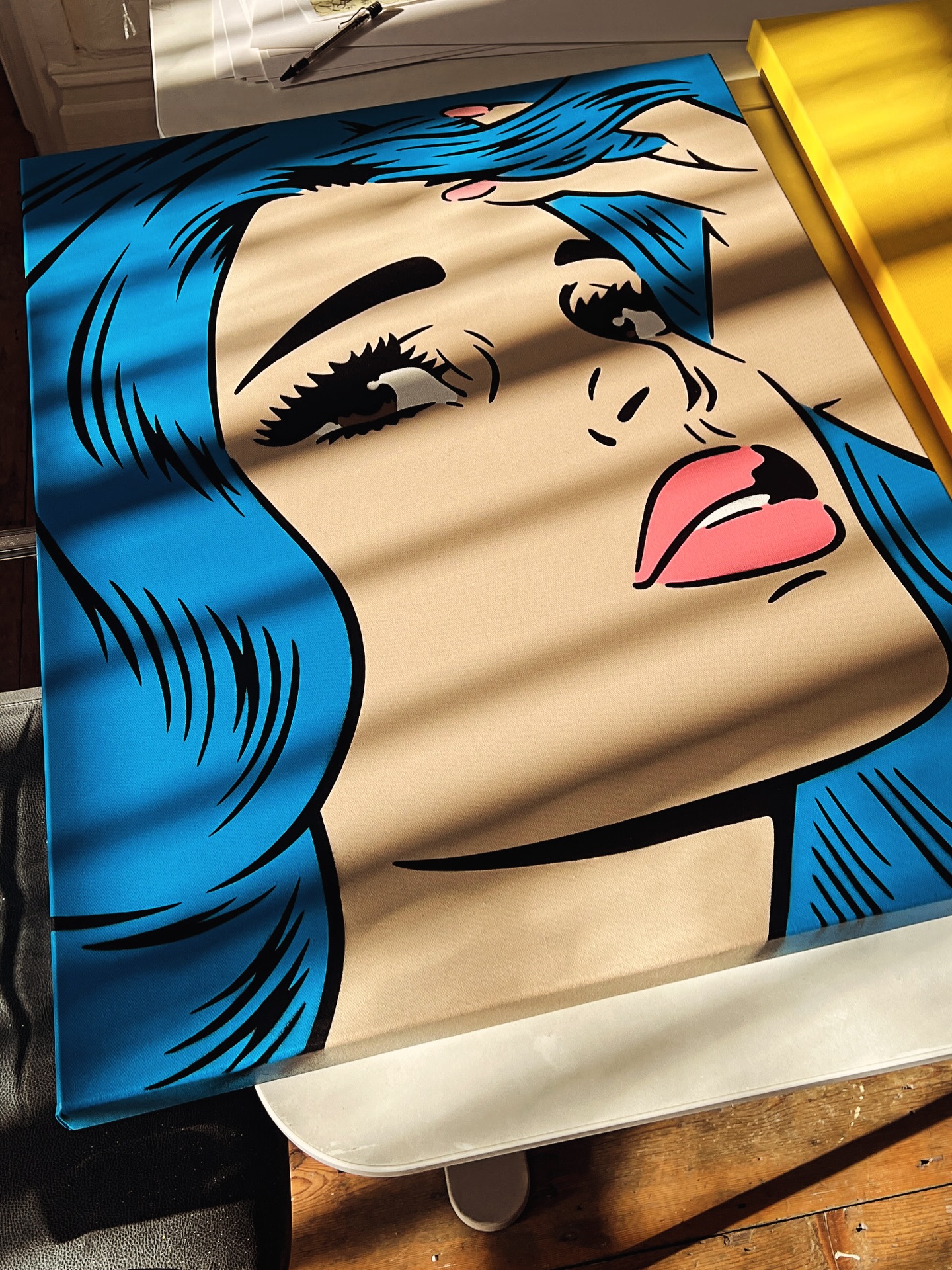 Blue hair don’t care 💙