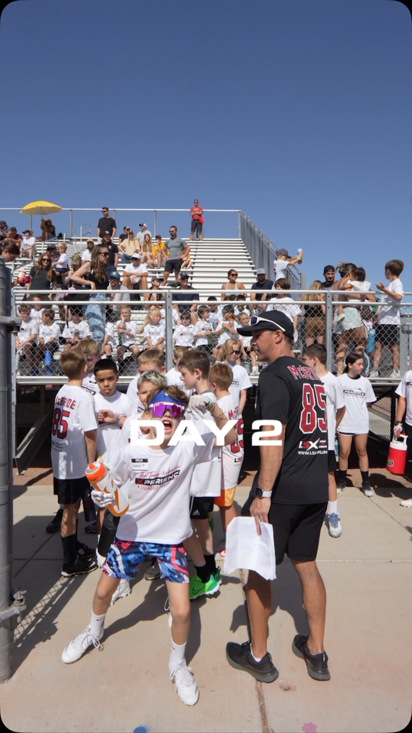 Day 2 and we’re back at it 🔥💯! More drills, more hustle, and BIGGER moves! This camp is leveling us up – no turning back now! Let’s go hard and make it count! 🚀🏈 #Day2 #NextLevel #TreyMcBrideCamp #KeepGrinding” #LSX #legendarysportsxperiences