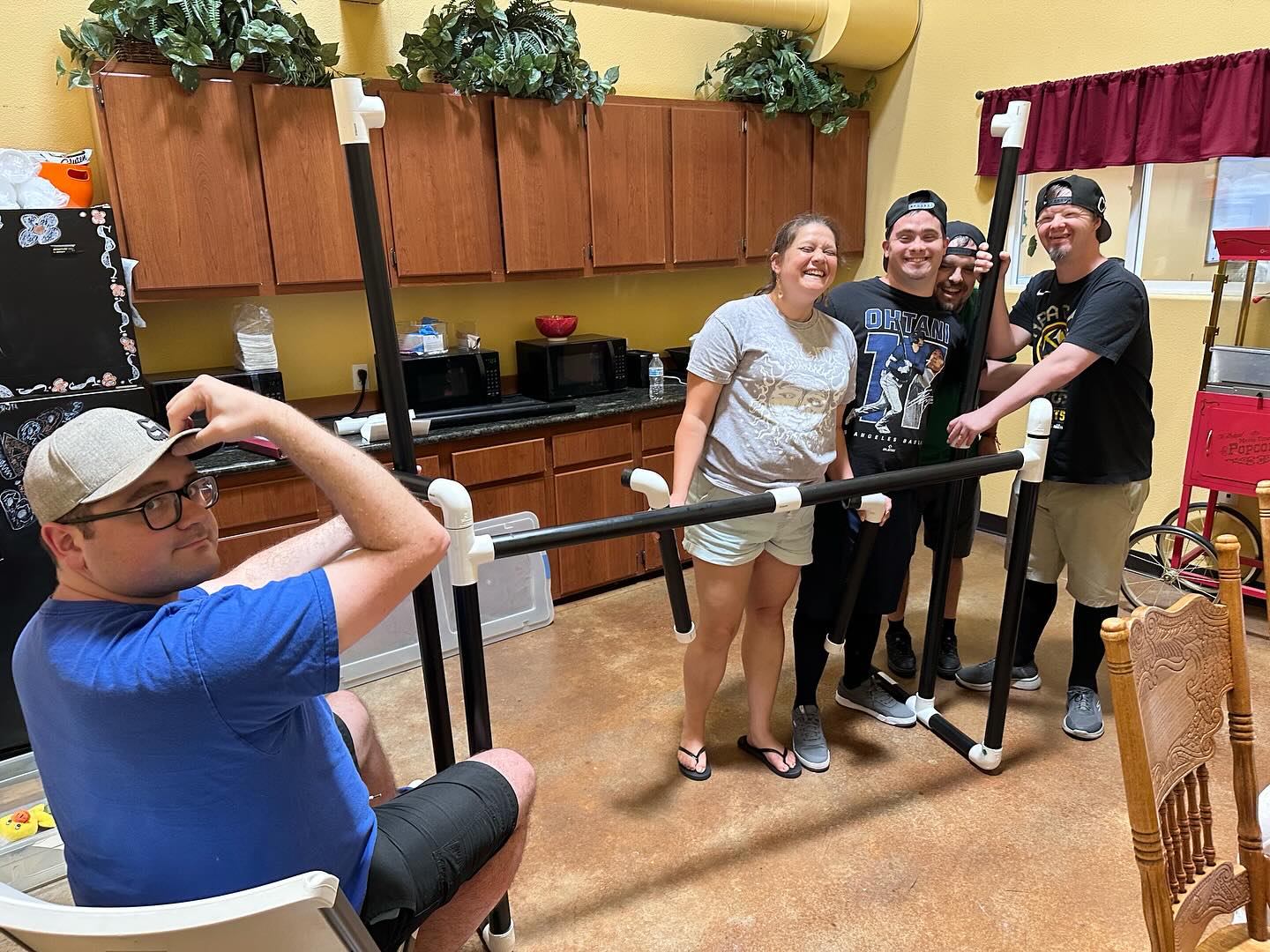 Our performers were working together to put together a new puppet stage for the theatre! Stay tuned for silliness to ensue…
.
#theatre #performers #puppet #puppetry #diversity #performance #acting #voiceover #inclusive #fun