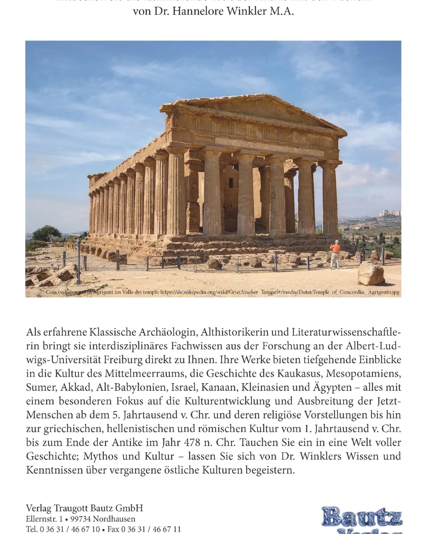 Buchveröffentlichungen Frau Dr. Winkler
https://content.bautz.de/neuerscheinungen-2014/9783883099408.html
https://content.bautz.de/neuerscheinungen-2013/9783883098616.html
https://content.bautz.de/neuerscheinungen-2015/9783883099811.html