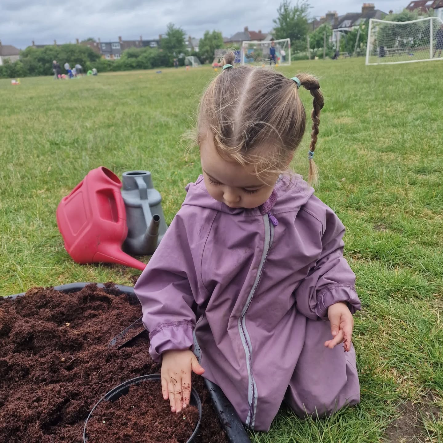 Back to forest school today and so excited to check on our seedlings 🌱 The children had such a brilliant time planting them - a lovely way to learn about nature, responsibility, and patience. 🌿 #ForestSchool #OutdoorLearning #GrowingTogether #HandsOnLearning