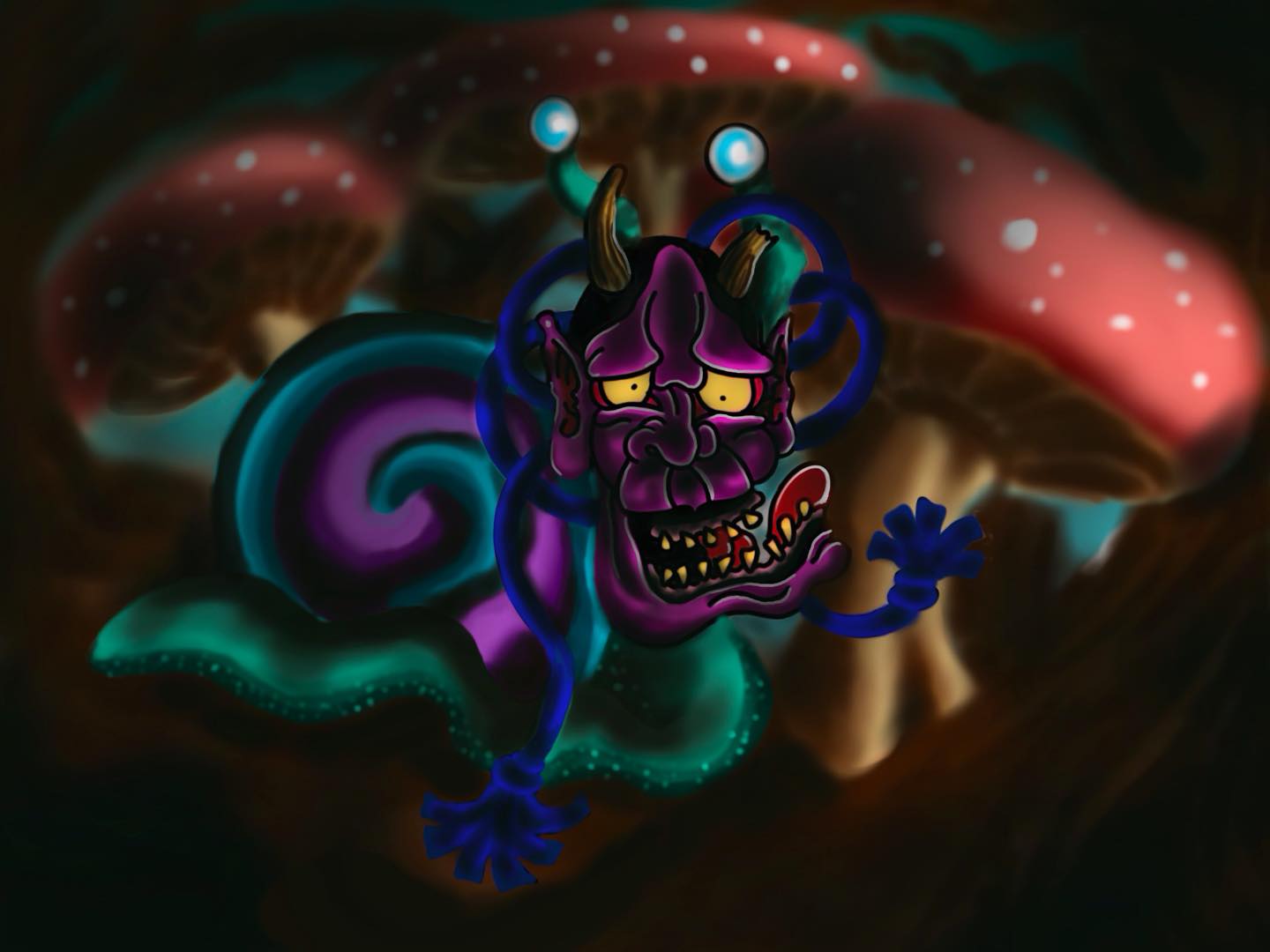 Had fun with this outta post a video, might in a bit #wonkyhannyas #art #fun #digital