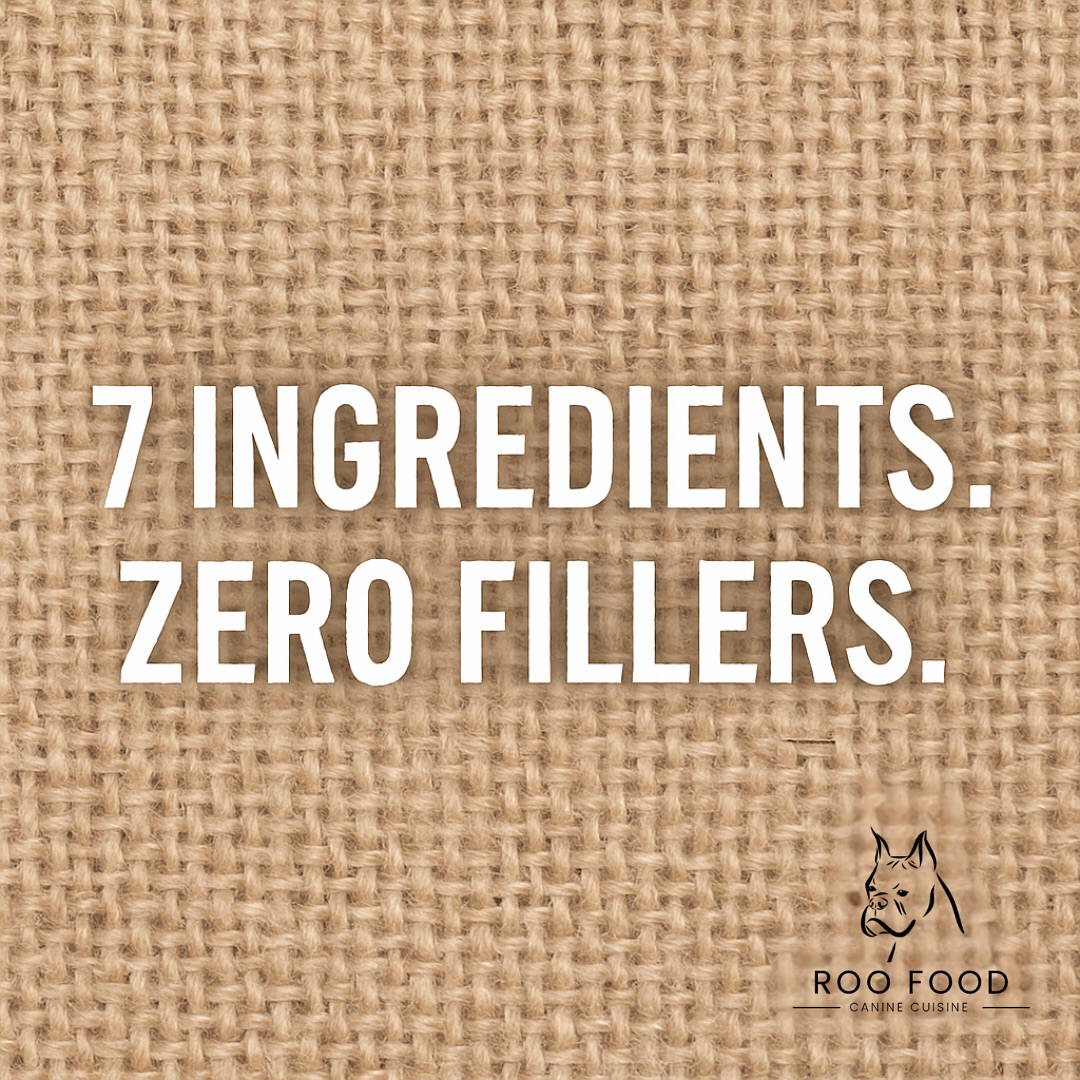 MONDAY REMINDER
Not all dog food is created equal.
Most commercial blends are packed with byproducts, fillers, and preservatives you can’t pronounce.
Roo Food keeps it simple:
↠ 7 real ingredients
↠ No additives
↠ Built to complement your protein of choice
It’s real food—designed for dogs.
You bring the protein. We bring the foundation.
#RooFoodCanineCuisine #RealFoodForDogs #CleanDogNutrition #FeedThemWell