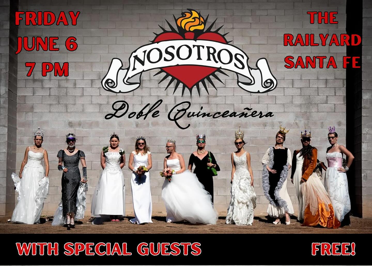 This Friday! Celebrate 30 Years of Nosotros with special guests! @santaferailyard 7 pm. FREE!