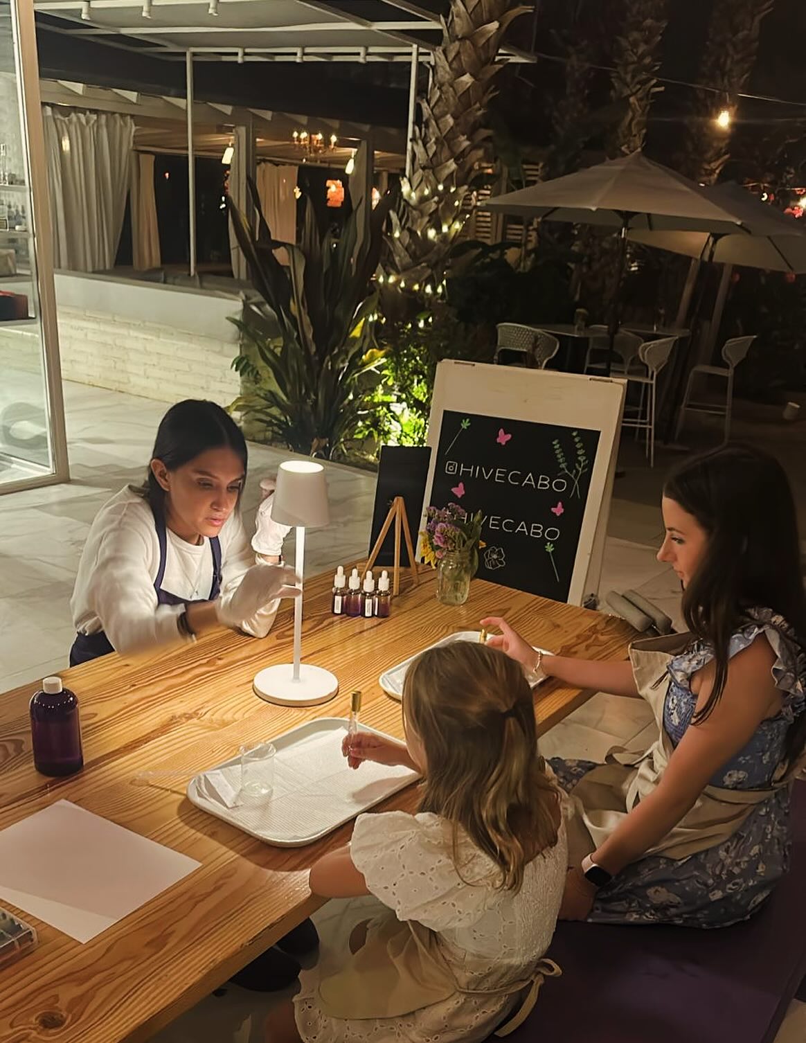 What a sweet little girls night out…perfume making! #allthefeels 🥰