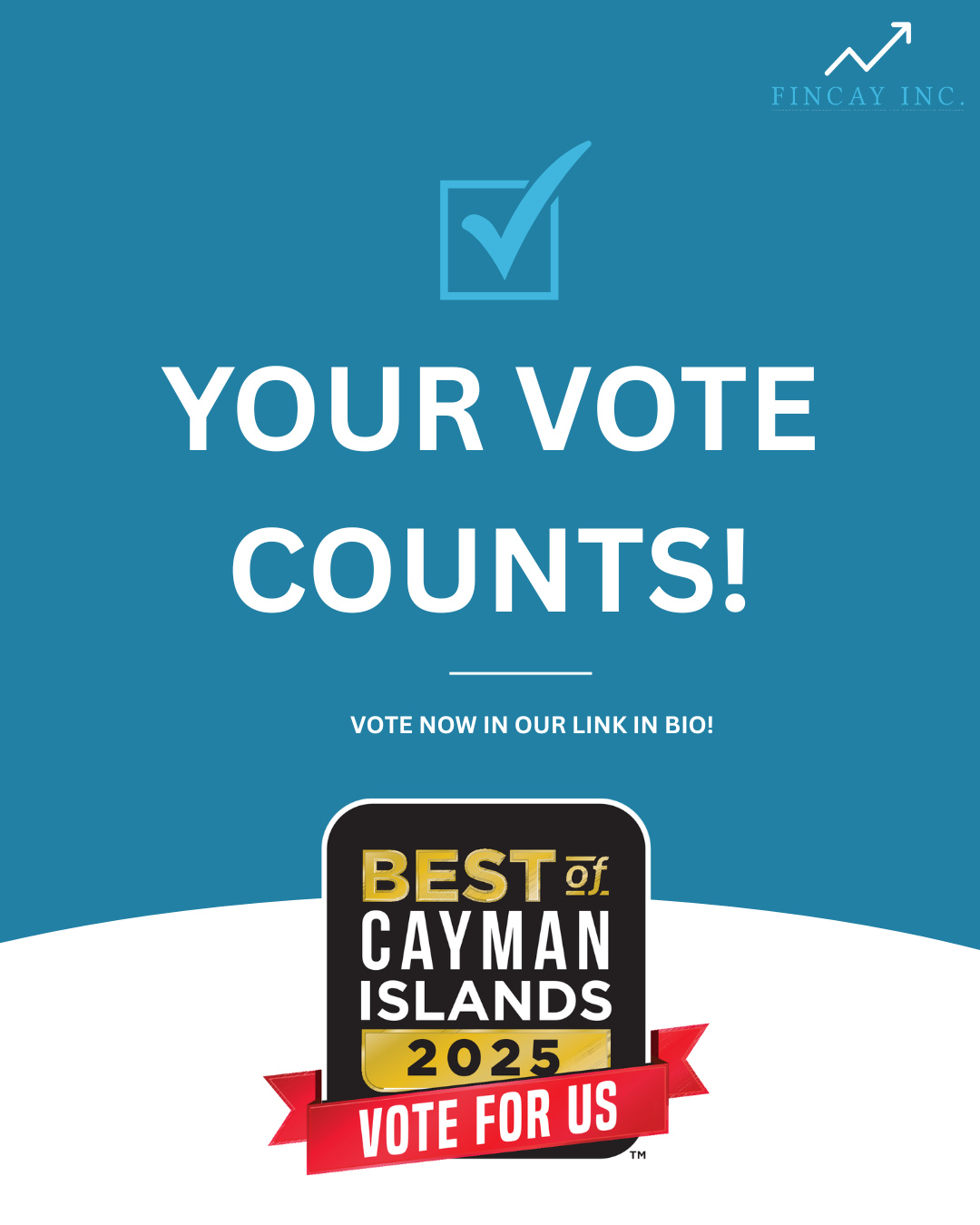 📣 It’s the final day to vote in the Best of Cayman—and we’ve been nominated! 🎉
Help us take the win in these categories:
✔️ Accountant
✔️ Business Solution Provider
✔️ Financial Planner
We’re so grateful for your support and are committed to continuing to provide the very best service 💼💙
🗳️ Tap the link in bio to vote!