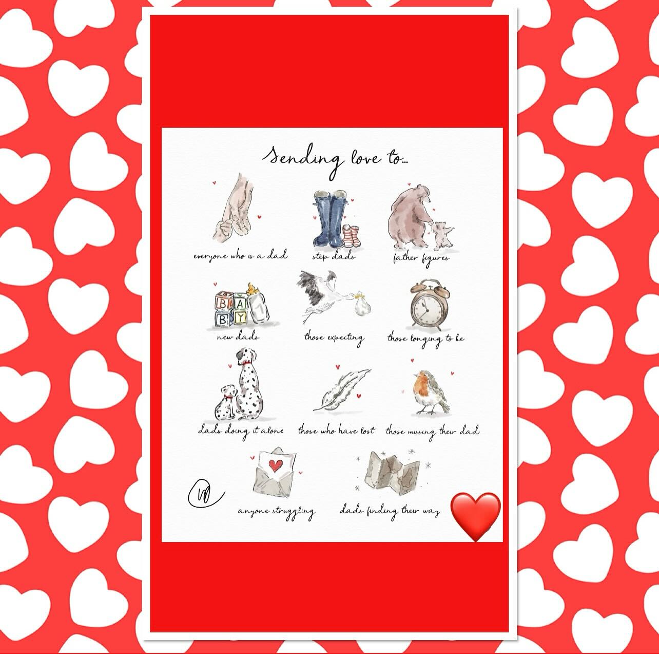 On Fathers Day sending love to all, I think @lucyclaireillustration sends a beautiful message out to all ❤️#westbridgford #independent #nursery #est1988 #thewhitehousedaynursery #underfundedchildcare #earlyyearseducation  #openendedplay #early years #play #curiosity #letthemplay #outdoors  #ndna #learningthroughplay #milliesmark #birthtofivematters #earlyyearsoutdoors #milliesmark  #2025 #june  #keepingchildrensafe 
#aweandwonder #fathersday #lucyclaireillustration