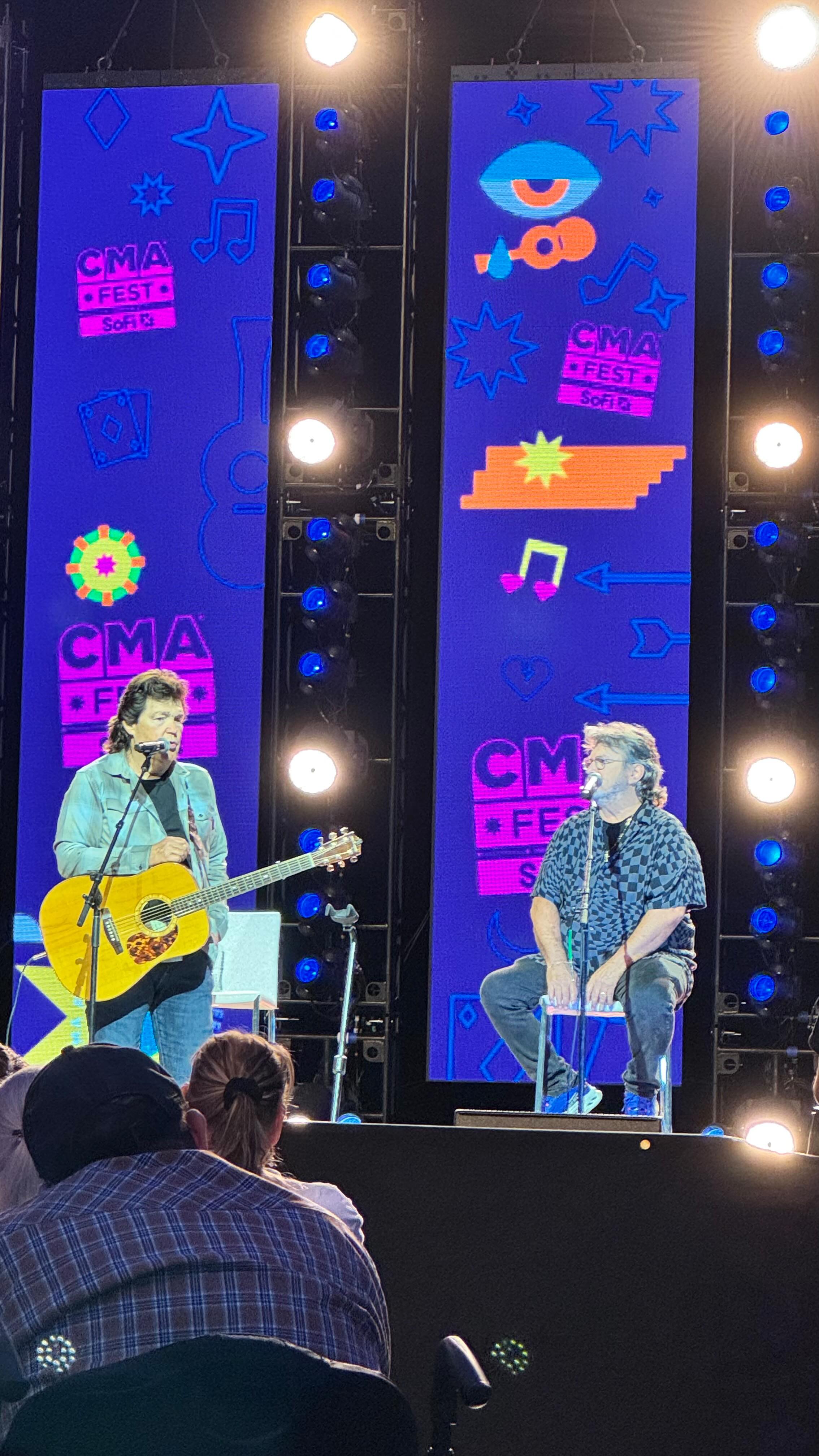 What a week at @cma Fest! Big thanks to our friends @markwillsmusic, @officialbillydean, and @pamtillis for stopping by the Close Up Stage at Fan Fair X to swap stories and play a few tunes with us. We wrapped it all up with signing autographs at our Cumberland Road Trading Post booth—appreciate everyone who came by! Until next time, Nashville. #CMAFest #Shenandoah #FanFairX #CountryMusicFamily