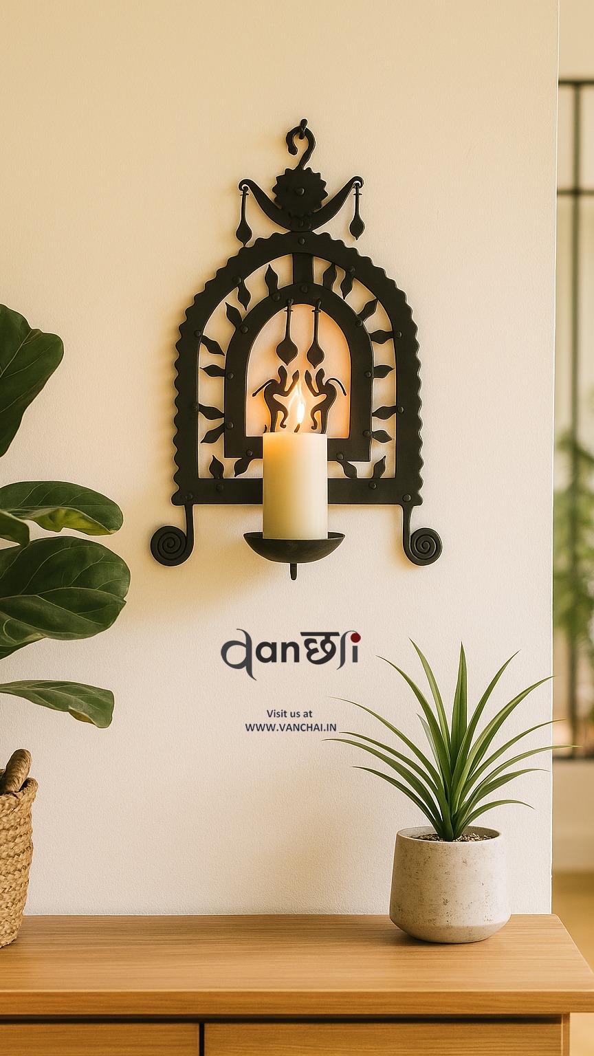 🕯️ Timeless Craftsmanship | Tribal Elegance on Your Walls
Handcrafted in Kondagaon, this wrought iron candle wall hanger blends tribal heritage with rustic charm.
Set against a bright, plant-filled space — it’s more than decor, it’s a story of tradition and warmth. 🌿✨
🔥 Elevate your space with authentic Indian craft
🌱 Sustainable. Hand-forged. Soulful.
🛍️ Shop now from vanchai.in
#WroughtIronArt #KondagaonCraft #WallHanger #TribalDecor #RusticInteriors #IndianHandicrafts #HomeStyle #ShopEthical #VanchaiHomes #WallVibes