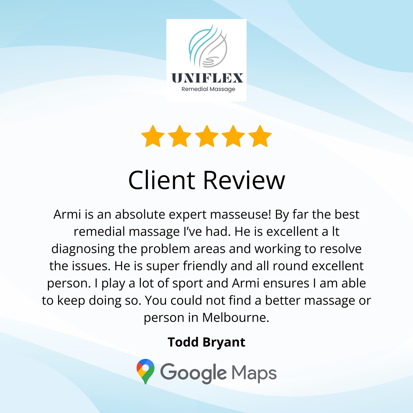 Real feedback from real clients ⭐⭐⭐⭐⭐
Here’s what our clients – from gym lovers to hardworking tradies – say after a session with us 💥👇
Your body deserves the same care!
#UniflexRemedialMassage #AltonaNorthMassage #GoogleMaps #FindUsOnline #RemedialMassage