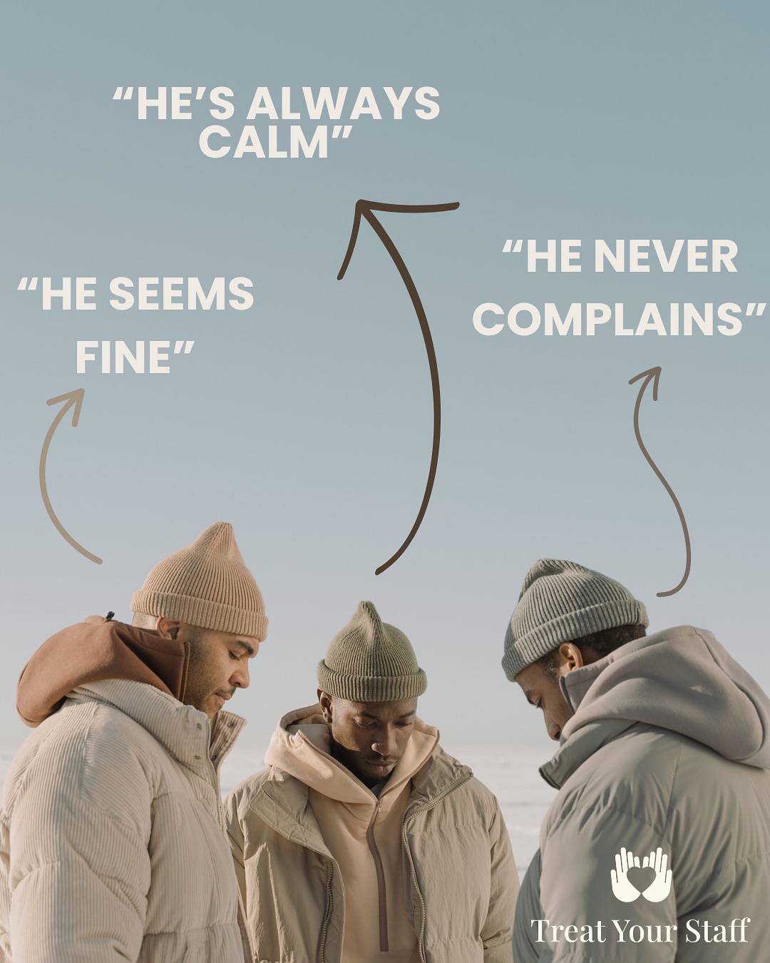 “He’s always calm.”
“He never complains.”
“He seems fine.”
Men are often praised for being the “”strong, silent types”” at work — but silence isn’t always a sign of strength. Sometimes, it’s a sign of burnout, isolation, or just not knowing how to ask for help.
🧠 1 in 8 men in the UK experience a mental health condition, and yet men are far less likely to reach out.
So what can we do?
- Start normalising real answers to “How are you?”
- Be the kind of teammate who listens without fixing
- Encourage breaks, connection, and conversation
- And remember: wellbeing doesn’t look the same for everyone
This Men’s Health Week, let’s check in — not just once, but often.
#MensHealthWeek #MensMentalHealth #WorkplaceWellbeing #SupportMen #BurnoutAwareness #SilentStress #MentalHealthAtWork #TreatYourStaff #TeamSupport #CheckInNotCheckOut #WorkplaceCulture