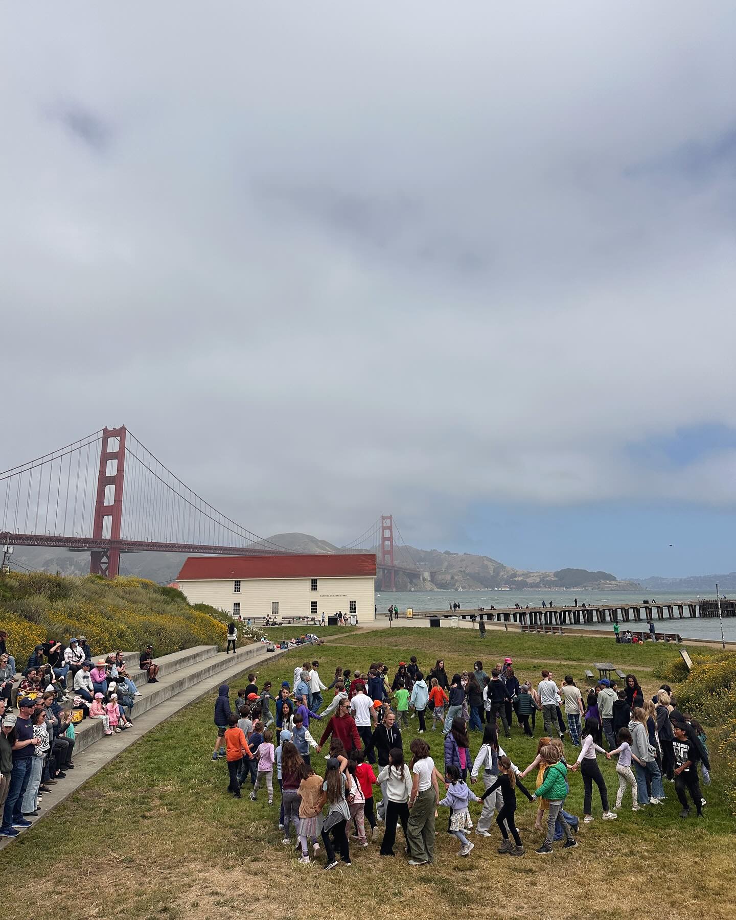 Our traditional final Closing Circle of the year at Crissy Field is always filled with emotion & excitement. We give thanks to our extraordinary teachers & administrators. See previous years here #sfshcrissyfield