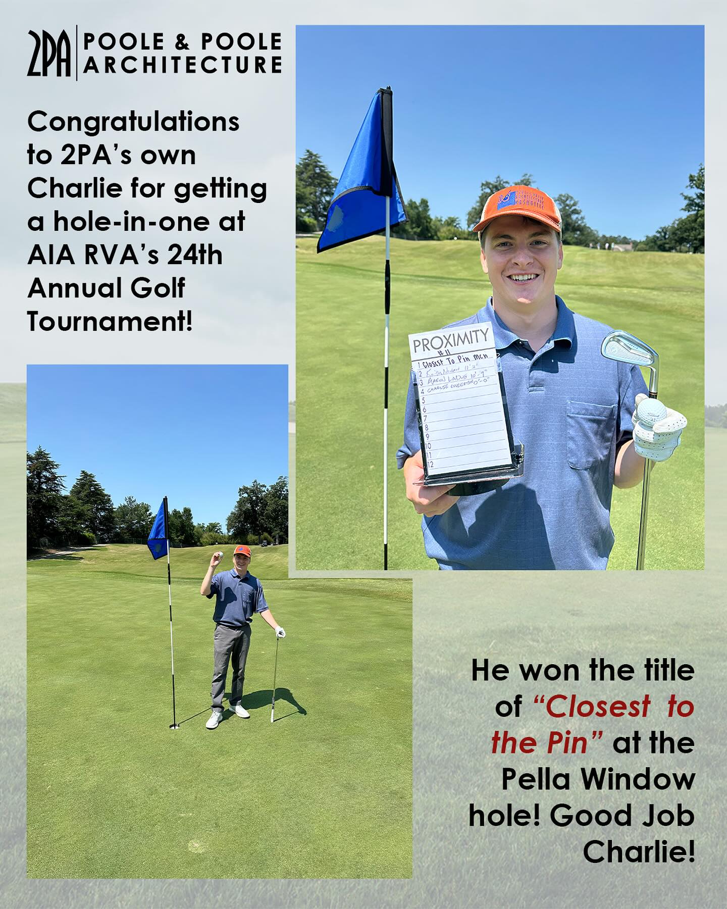 Congratulations to Charlie and all who participated in this year’s AIA golf tournament! Its always great to be able to get out and support a good cause!