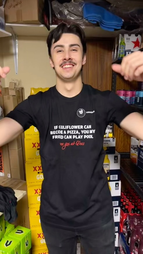 Q’ees Merchandise has landed 🤩🎱 #brisbanepoolhall #qees #seeyouatqees