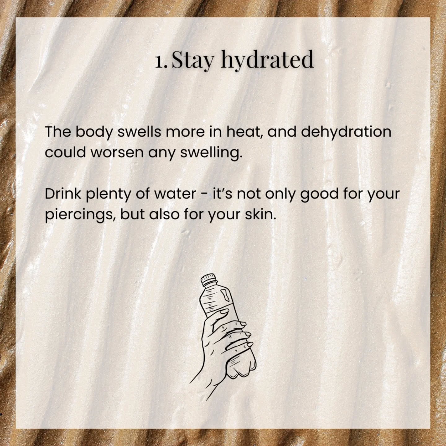 Summer is here, which brings with it some new things to be aware of and take into consideration before getting any new piercings or taking any holidays.
We usually recommend waiting until you return from your trip or planning well in advance. ☀️