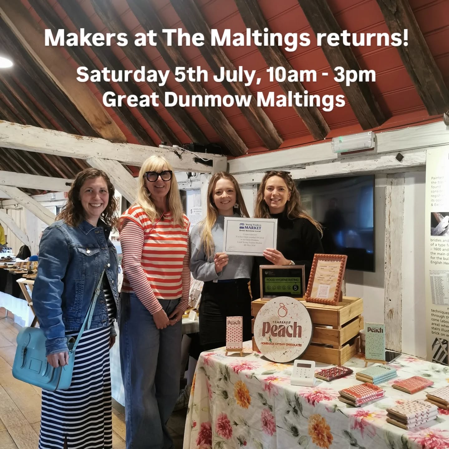 Makers at The Maltings is back! 3 weeks today we'll be hosting our first market of the year in Great Dunmow Maltings 🎉
Our July market is a Young Trader special which means alongside some of our regular stall holders, we're giving business owners ages 30 & under the opportunity to join us for free to take part in the NMTF's Young Market Trader competition. The winning stalls will be given the opportunity to trade at the regional final at London's Broadway Market.
Here's a look at some of last year's stalls. We have a great line up for this year, and still a couple of spaces so pop us a message or fill out the application form linked in the bio if you would like to join!
(The market will run on the first Saturday of the month for the rest of 2025, there are still some spaces for our regular monthly market which you can also apply for via the form linked in the bio)
#SmallBusinessEssex #GreatDunmow #WhatsOnInEssex #DiscoverUttlesford
