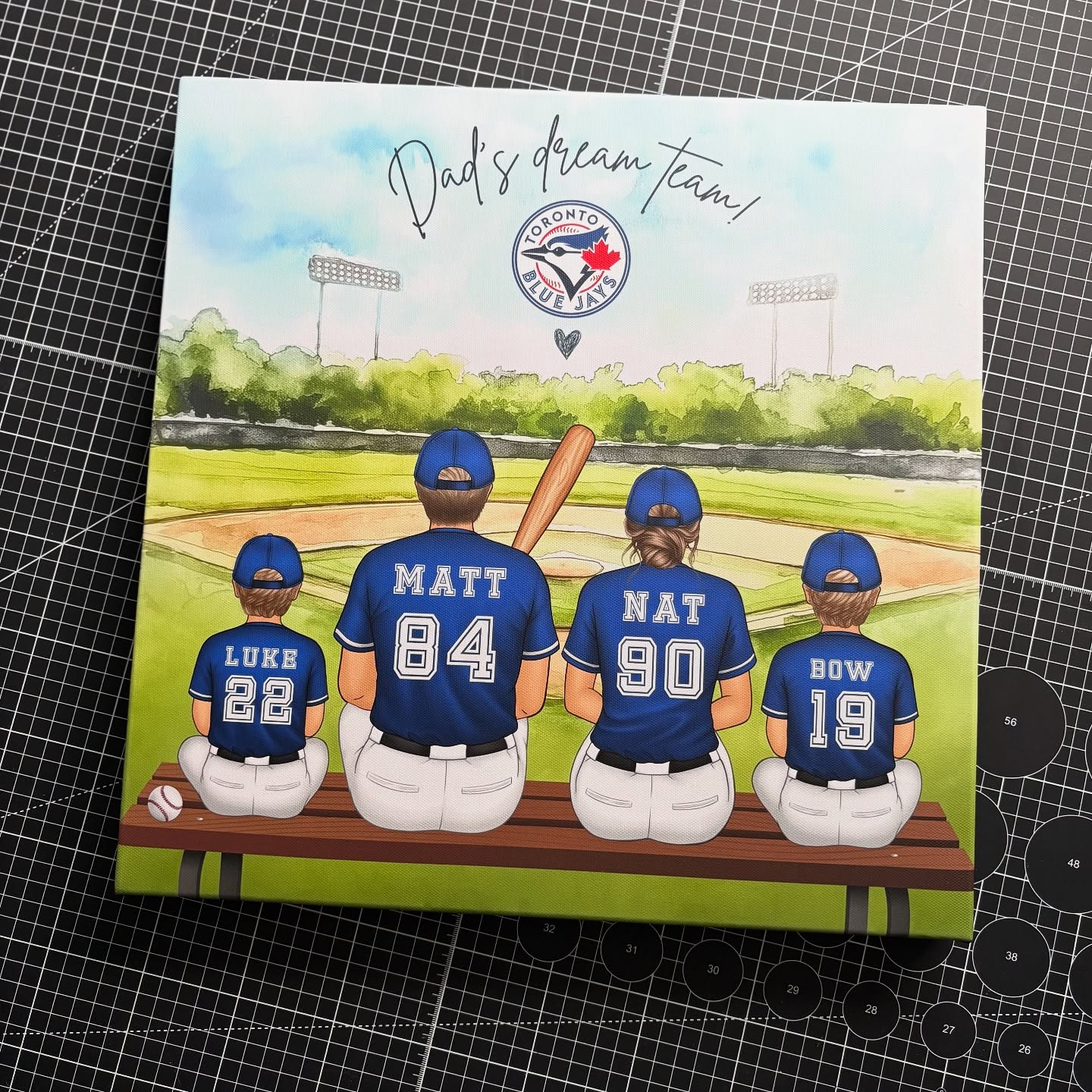 Cute Father’s Day gifts for the baseball dads! ⚾️🧢 Personalized with their own dream teams! 🩵 ☺️ #happyfathersday
#natsprintingco #okotokssmallbusiness #canvasprints #okotoksmoms #giftsfordad