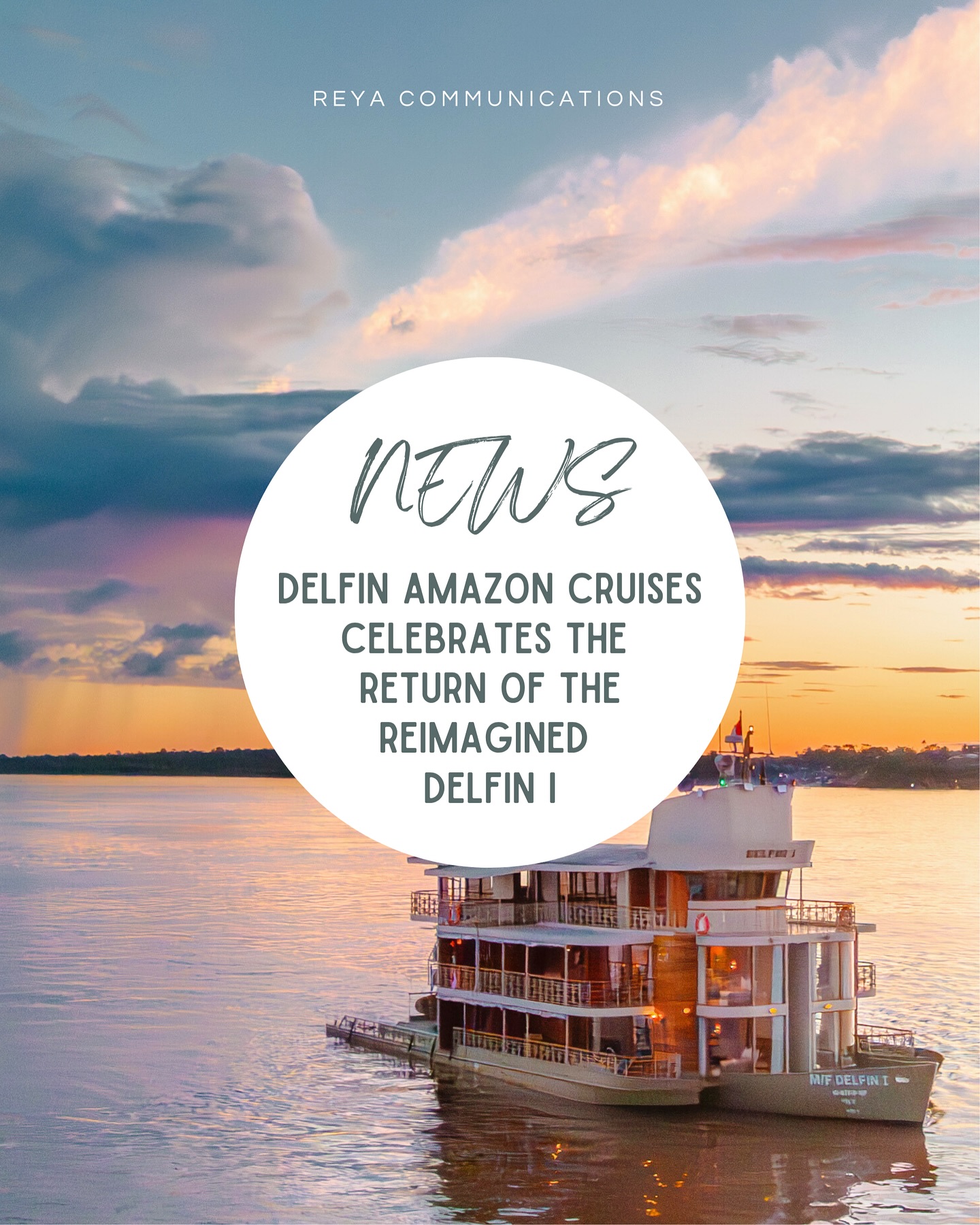 Weâre excited to share the return of @delfinamazoncruises iconic Delfin I, relaunched this April after a full-scale, design-forward renovation that blends elevated luxury with authentic Peruvian heritage.
As the first Relais & Châteaux cruise in the Amazon and Peruâs only family-owned, high-end river expedition company, Delfin continues to set a global benchmark for sustainable, intimate, and locally-rooted travel. The reimagined Delfin I now offers oversized suites with panoramic terraces, handwoven artisan ceilings, Shipibo-inspired details, and new solar panels to power its journey through the Pacaya Samiria National Reserve.
Designed in collaboration with local architects and led by founders Lissy Urteaga and Aldo Macchiavello, the renovation reflects a deep devotion to cultural integrity and environmental stewardship. Culinary offerings are equally refined, with a flexitarian, locally sourced menu aligned with @relaischateaux and @unesco sustainability goals.
For journalists exploring eco-design, luxury river cruising, or Peruvian cultural experiences in the Amazon, weâd love to connect you with the Delfin team.
Access our press release in the link in our bio and stories.
#DelfinAmazonCruises #RelaisChateaux #LuxuryCruise #AmazonRiver #PeruvianDesign #RainforestTravel #EcoLuxury #SustainableTravel #TravelPR #REYACommunications #RiverExpedition #LuxuryReimagined #CulturalPreservation #FamilyOwnedTravel