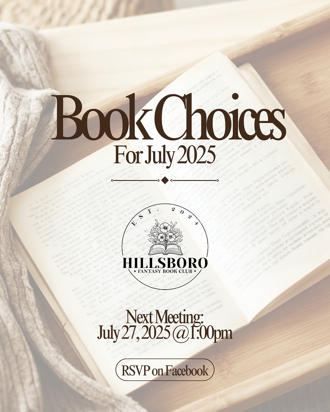 URBAN FANTASY / July Books Announcement!
📚Burn for Me, A Hidden Legacy Novel by Ilona Andrews 📚
✨And✨
📚A Discovery of Witches by Deborah Harkness📚
***
✨See you all next month! And as an aside we may start doing side quests for those who like to read more than two books. More to come!✨
Descriptions in the comments
.
.
.
.
.
.
.
.
.
.
.
.
#hillsborofantasybookclub #bookclub #bookstagram #booklover #books #bookworm #reading #foryou #bookish #booknerd #bookaddict #bookcommunity #bookstagrammer #readersofinstagram #bookrecommendations #bookreview #bookshelf #booklovers #booksofinstagram #booksbooksbooks #bookblogger #goodreads #read #booklove #bookaholic #bookphotography #author #booktok #readingtime #bookobsessed