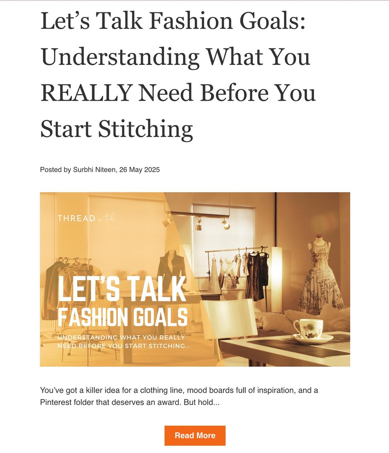 🧵 Want to launch your dream fashion line but don’t know where to start?
Stop jumping straight to stitching — let’s first talk goals, boards, and BIG plans 👗💭
From moodboard to sketch to sample — we’ve broken down the real steps you need before you even thread a needle.
Whether you’re a fashion student, startup founder, or dreamer — this blog is your launch map 🚀
✨ Get clarity. Avoid mistakes. Build like a pro.
📲 Link in bio to read the full guide!
Let’s build your fashion dream — the right way with #ThreadsTale 💫
#FashionStartupTips #DesignProcess #MoodboardToMarket #SlowFashionIndia #BuildYourBrand #Threadstale #FashionGoals #ClothingLineJourney #FashionManufacturingIndia #StartYourLabel #FashionEntrepreneurIndia