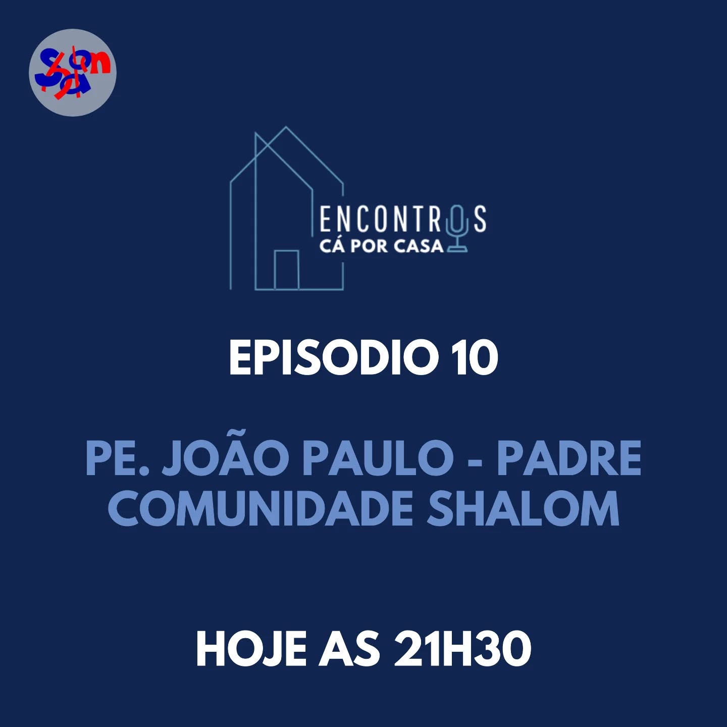 ✨ **O décimo episódio do podcast "Encontros cá por casa" está no ar hoje, às 21h30!** ✨
No episódio de hoje, o nosso convidado é
Pe. João Paulo, mais conhecido por Joãozinho, natural de Fortaleza-Ceará no nordeste brasileiro. Nasceu em janeiro de 1979. Realizou o EI no ano 1995.
Não perca! 🔔 **Sintonize às 21h30** e clique no link da bio para ouvir a conversa!
#EncontrosCáPorCasa #Podcast #Fé #Shalom #MEJSH