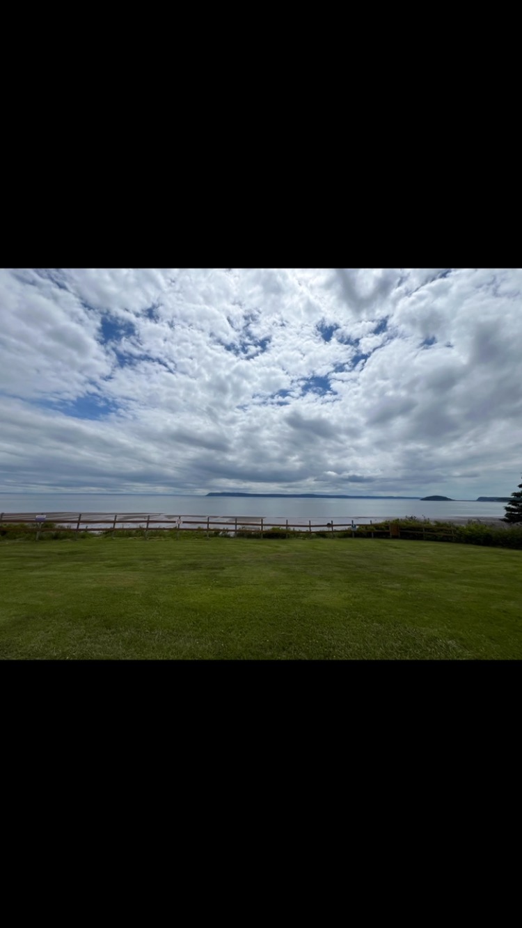 Day 3 PIPAF- Today, I painted painting #4 at a look out beside our campsite. This rock formation is called Old Wife. Despite being bitten by black flies, mosquitoes and midges, it’s been pretty amazing! We saw a baby fox hunting and we moved to another campsite that also has magnificent views of the Bay of Fundy. #pipaf #parrsboro #pleinair #pleinairpainting #pleinairpainter