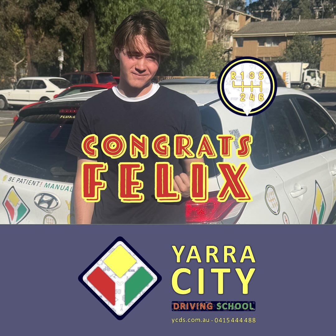 Big congratulations to Felix, who passed the manual driving test at VicRoads Carlton and is now officially driving solo with a Red Ps licence! 🚗🔧
Driving manual takes extra focus, coordination, and control — and Felix handled it like a pro. This is a huge step toward independence, and a proud moment that proves great driving is built on solid skills.
We’re thrilled to have been part of the journey. Time to hit the road and enjoy the ride!
Well done, Felix — you’ve earned every gear shift!
— Team Yarra City Driving School
⸻
#RedPsAchieved #ManualDrivingTest #VicRoadsCarlton #PassedDriveTest #YarraCityDrivingSchool #ManualDriverMelbourne #DrivingTestSuccess #ManualDrivingMelbourne #DrivingSchoolMelbourne #DrivingInstructorMelbourne #MelbourneDrivers #DrivingJourney #PPlateProud #NewDriverMelbourne #DrivingConfidence #DrivingLessonsMelbourne #TestDaySuccess #RoadReady #DriveSmartDriveSafe #DriverTrainingMelbourne #SoloDriverLife #BehindTheWheel #LicenceMilestone #DriveWithYarra #FirstLicenceFeels #ManualGearMaster #MelbourneDrivingTest #DriveProud #ShiftAndDrive