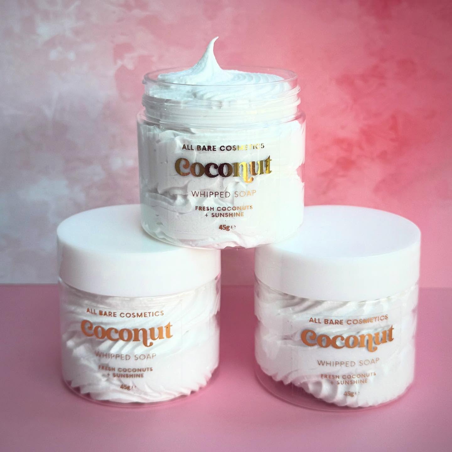 ✨ NEW PRODUCT DROP ✨
Say hello to our Whipped Soaps – the ultimate treat for your skin 💫
Fluffy, creamy, and oh-so-luxurious – they cleanse, moisturise, and leave your skin silky smooth with every wash. Available in a range of dreamy scents you’ll fall in love with. 💖
Perfect for your self-care ritual or as a gift that actually impresses.
🛁 Vegan • Handmade • Skin-loving goodness
🌸 Shop now – your shower routine just got an upgrade!
#WhippedSoap #NewLaunch #SkincareLovers #SmallBusinessLove #SelfCareSunday #VeganSkincare #glowup #allbarecosmetics
