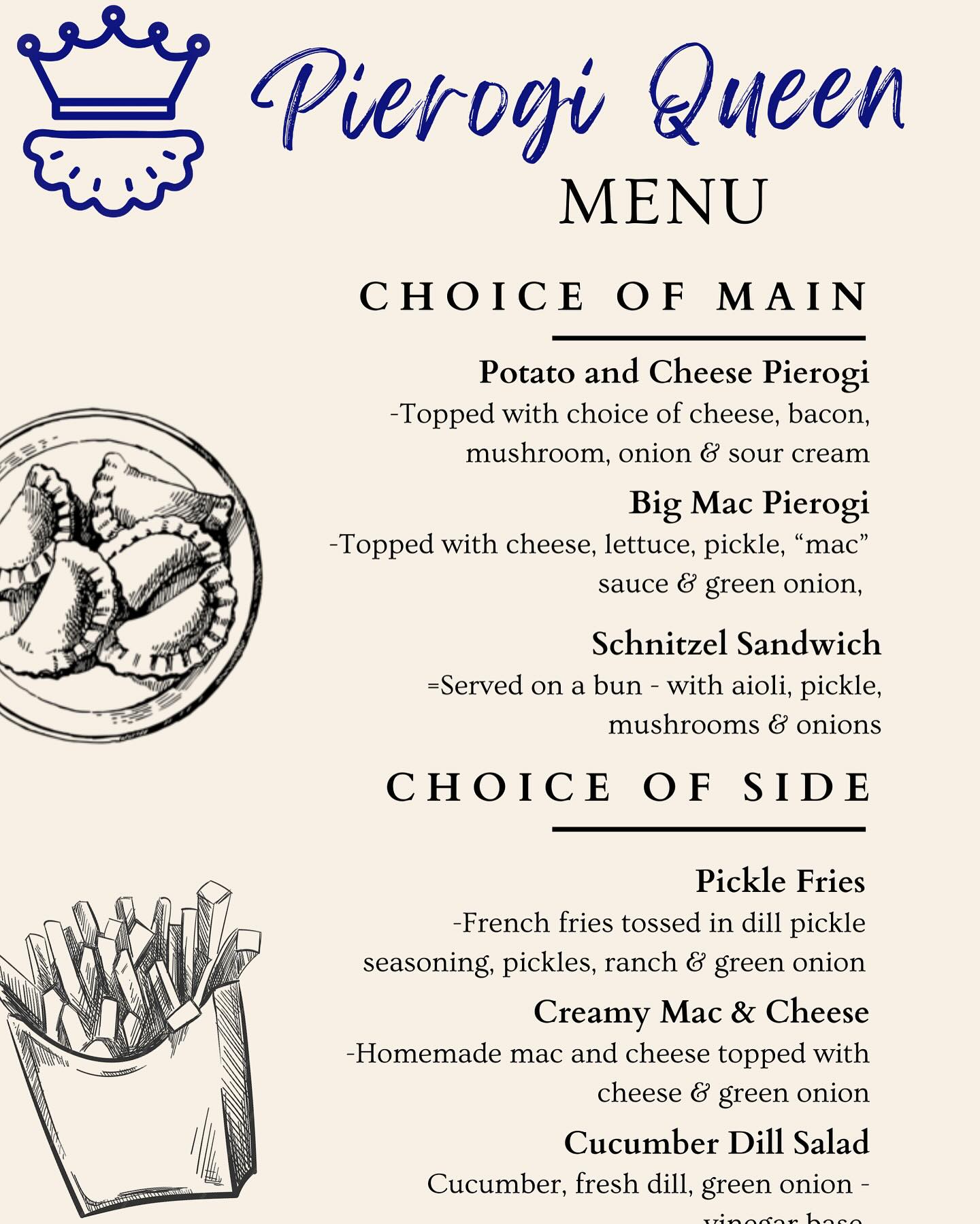 Holy heat wave! 🥵☀️
We have a busy week ahead - we can’t stop pinching those pierogi!
We thrive on the fact that our “office” changes every day, and we’d love to be part of your next event. While pierogi are our specialty, we’re all about customizing the menu to match whatever you’re craving — because at the end of the day, we just love to cook.
Here are some examples of corporate menus we’ve put out this season 🍴
Catch us this week
Tuesday June 24
Huron Perth Nationals Play Ball! 5–8 (38 Victoria Ave E ) Crediton
Thursday June 26
The Village of Glendale Crossing retirement home 11-3