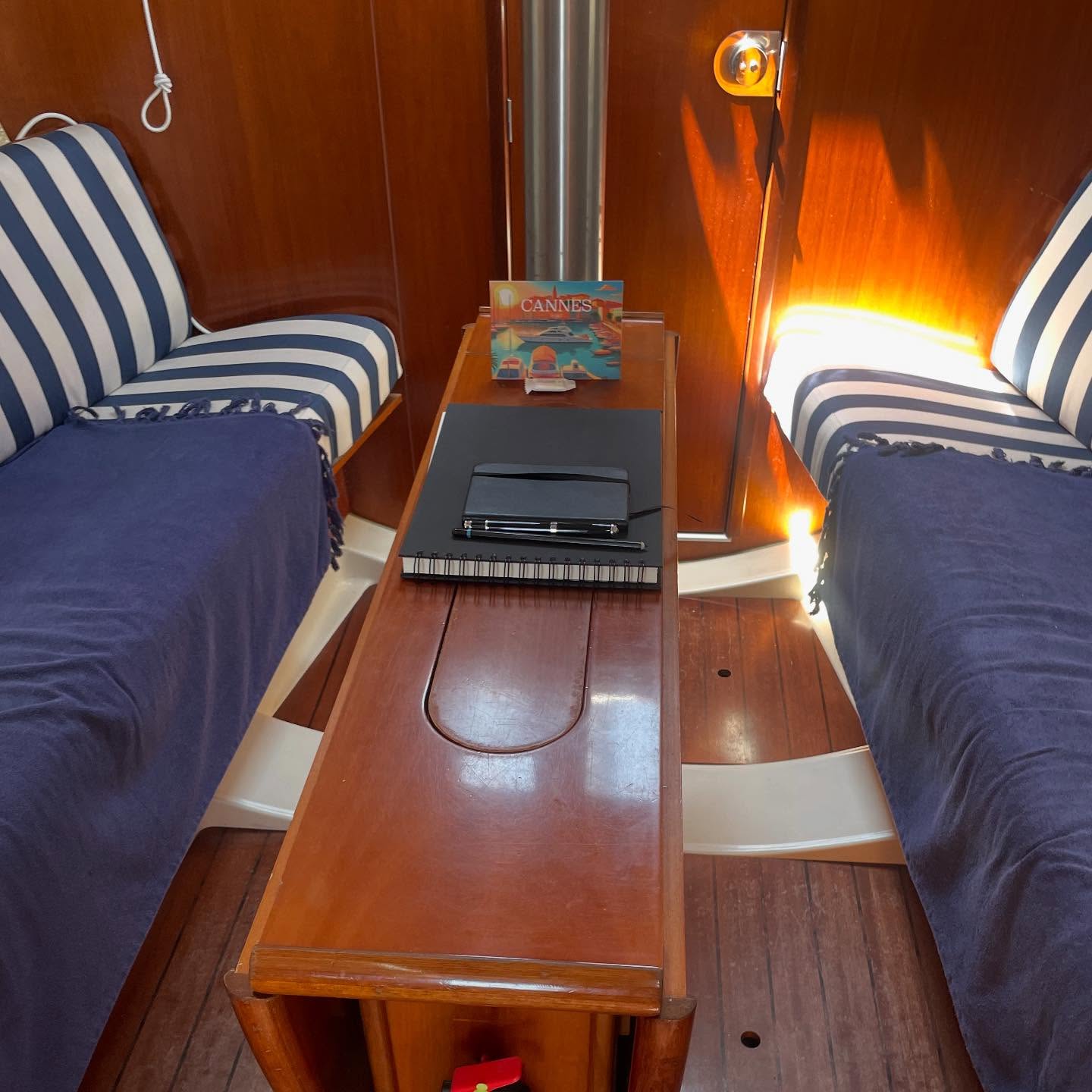 Our cozy office. #TheFloatingPortfolio #canneslions2025 #changetheworld #sailingIdeas #betterfuture #creativity #greatideas #copywriters #artdirectors #ideasfortheworld #everythingcanhappenincannes