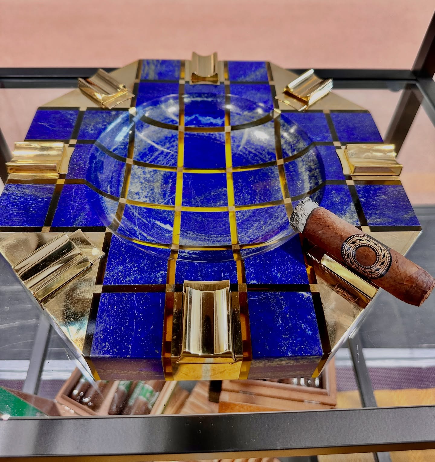 🔥✨ High-end luxury cigar and cigarette ashtray featuring 226 meticulously crafted parts, including stunning Lapis Lazuli gemstones, exquisite crystal glass, and elegant brass elements. Each ashtray boasts 8 carriages for cigars and cigarettes, each adorned with dazzling diamonds and sapphires. 💎💨
💫#GPGrant #GPGrantStyle #GPGrantIconicAshtrays #GPGrantAshtrays #IconicAshtrays #ashtrays #cigarashtray #stoneashtray #marbleashtray #LuxuryDesign #CigarAshtray #HighEndLiving #fashion #beautiful #love #unique #uniquegifts #uniquegift #luxury #lifestyle #gentleman #gentlemanlifestyle #classy #handmade #highend #exclusive #LuxuryLifestyle #ShopNow #mensaccessories #gift