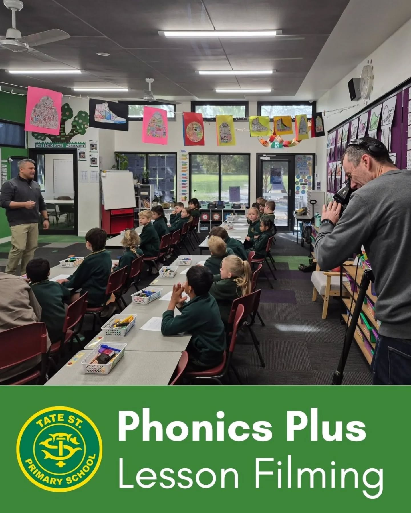We're so excited to share that our Grade 1/2 Phonics Plus lessons were this week filmed by the Department of Education to be published as model lessons for schools across the state!
This is a huge recognition of the dedication, professionalism, and excellence our teachers have shown in implementing the Phonics Plus program this year.
We are incredibly proud of the hard work and collaboration that has gone into ensuring high-quality, evidence-based literacy learning for our students - and thrilled to see it celebrated this way!