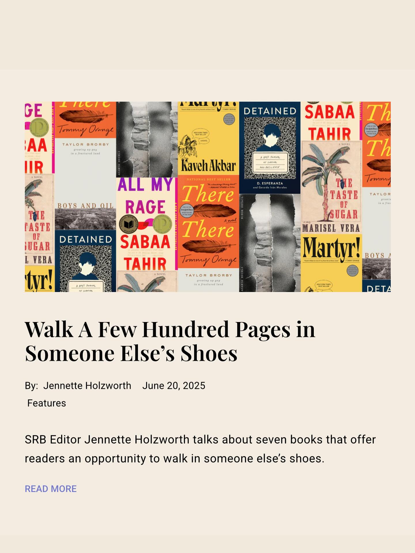 My latest contribution to @southrevbooks includes seven books offering the opportunity to step inside the mind of another and find comfort and camaraderie and to develop empathy for those with a lived experience different than our own. Link in bio.
#fittishwritermom #artistesistance #booklover #igreads #novel #bookstagramcommunity #bookobsessed #bookstagrammersunite #booknerdsunite #readersofig #libri #leggere #booknerdsandfriends #bookstagrammer #bookporn #momswhoread #amreading #bookreviews #read #readersgonnaread #bookaholic #libros #bookstagram #reader #author #booknerdigans #authorsofinstagram #bookblogger #booklove #readersofinstagram