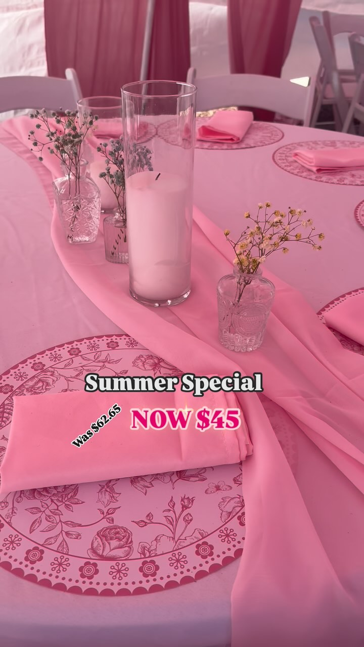 Ever wonder what a setup like this actually costs? 👀
Here’s the breakdown for 1 table (8 guests):
💺 Table + 8 chairs
🕊️ Full linen & styling
🌸 Custom decor & setup
💡 All done-for-you service
✨ Perfect for birthdays, baby showers, or backyard parties in the AV!
Message us for availability!
