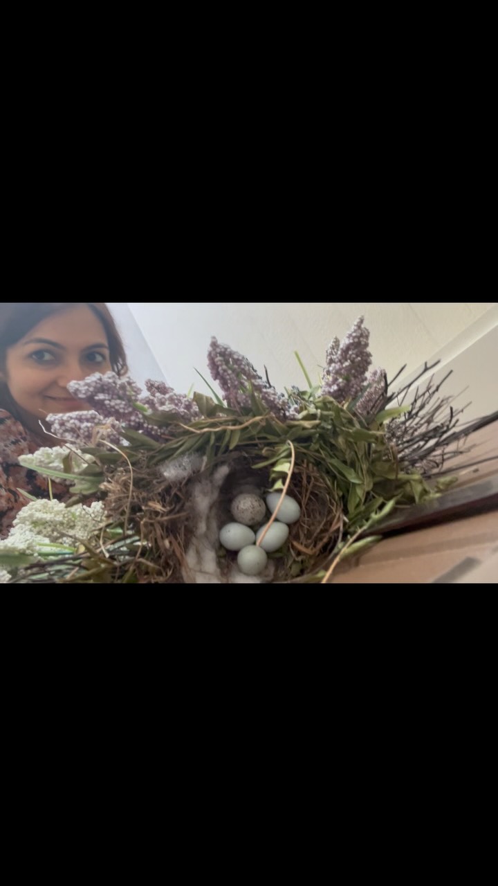 🥚🌿 Front Door Surprise: Nature’s Breakfast Edition! 🌿🤗🥚
Summer fun isn’t just sunshine and smoothies — it’s also surprises from Mother Nature!
🐣🥚Look what I found tucked into my front door wreath… a cozy little bird’s nest with a clutch of eggs! 🐦💛
Do you spy that one egg that looks different from the others? 🤔
As a nutritionist, I’m always fascinated by nature’s design — these tiny eggs are packed with the same building blocks of life! Can’t wait to see few 🐣🐣🐣🐣🐣🪺 hopefully soon!
Can anyone guess what bird laid these eggs? Drop your guesses below! ⬇️
😇Good things grow when we let life nest where it’s meant to 💫
#naturenerd #summersurprise #EggsInTheWreath #BirdWatch #priyankasagarrdn #twincitiesbloggers