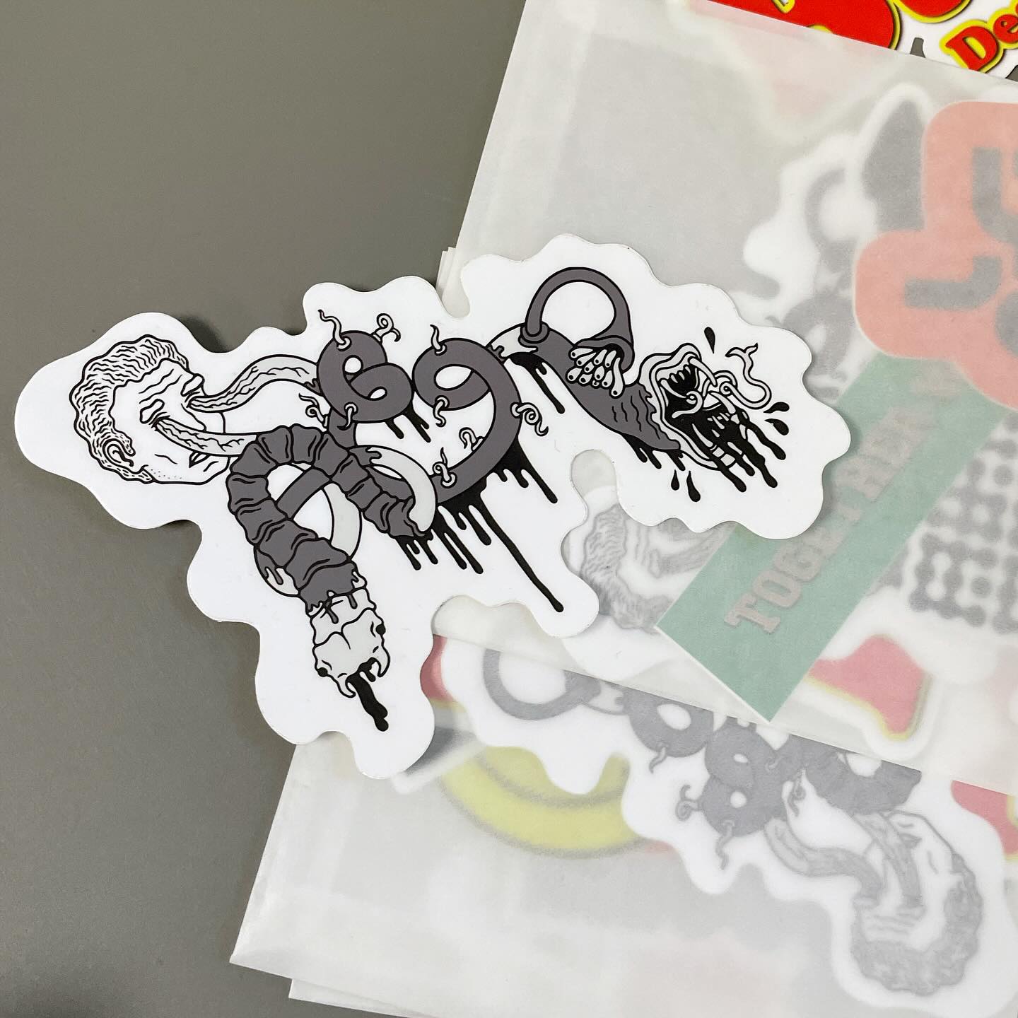 Here’s a sticker of one of my illustrations for @acceptandproceed. I originally drew this for a project by them back in 2007 but it was great to see it reused again.