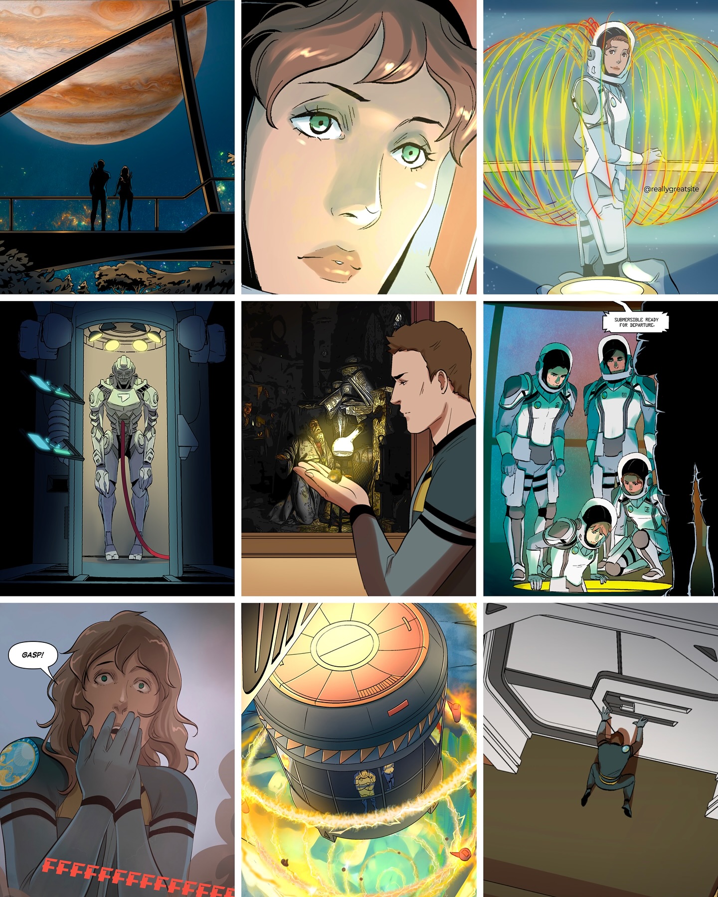 scenes from my memoryā¦.šļø
anankecomic.com
The ANANKE Team Credits:
Yishan LiĀ @superliyishanĀ - Lead Illustrator and Colorist
Julia M. QuicenoĀ @jumacolorsĀ - Lead Revisionist
Noëlle Raffaele @christmasninjaturtle - Designer for the Spacesuit Mission Badge and Visual Consultant
Jasmin Choi - Assisting Revisionist
Nick MachadoĀ @nickmac31Ā - Spacecraft Concept Artist
Daniele RudoniĀ @ilpuciĀ - Colorist for Pages 1-6
Aaron Parks - Assisting Illustrator and Concept Artist
Matt Pavone @newmatterial - Lead Editor
Vito Ramos - Editor
Patrick LavinĀ @patlavinatorĀ - Graphic Design
Alexandre Pietra - ANANKE Logo Design