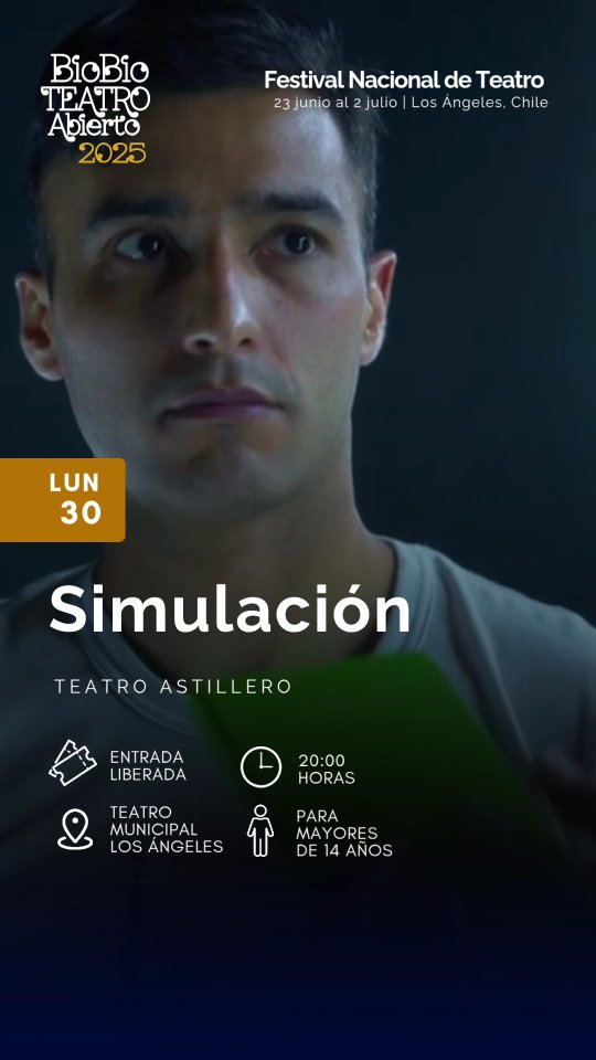 Este lunes 30 de junio, el Festival Biobío Teatro Abierto presenta una obra que incomoda y pone en tensión los límites de la representación:
✨ Simulación – Compañía Astillero Teatro
📅 Lunes 30 de junio
🕗 20:00 horas
📍 Teatro Municipal de Los Ángeles
👥 Público: mayores de 14 años
🎟 Entrada liberada
Dos actores dictan un taller de actuación a jóvenes policías. Todo parece inofensivo, hasta que se revela su verdadero objetivo: enseñar a actuar para manipular la realidad.
Una obra crítica y provocadora sobre cómo las herramientas del arte pueden ser utilizadas como armas.
Una invitación a reflexionar sobre ética, verdad y poder en tiempos de discursos performáticos.
📲 Revisa la cartelera completa en nuestras redes sociales.
#teatroenbiobio #teatroenlosangeles #biobíoteatroabierto #perfilesysiluetas #bodega44 #festivaldeteatro #bbta2025
#simulación #astilleroteatro #teatrocrítico #teatroypoder #éticaenescena #teatroinquietante #culturaviva