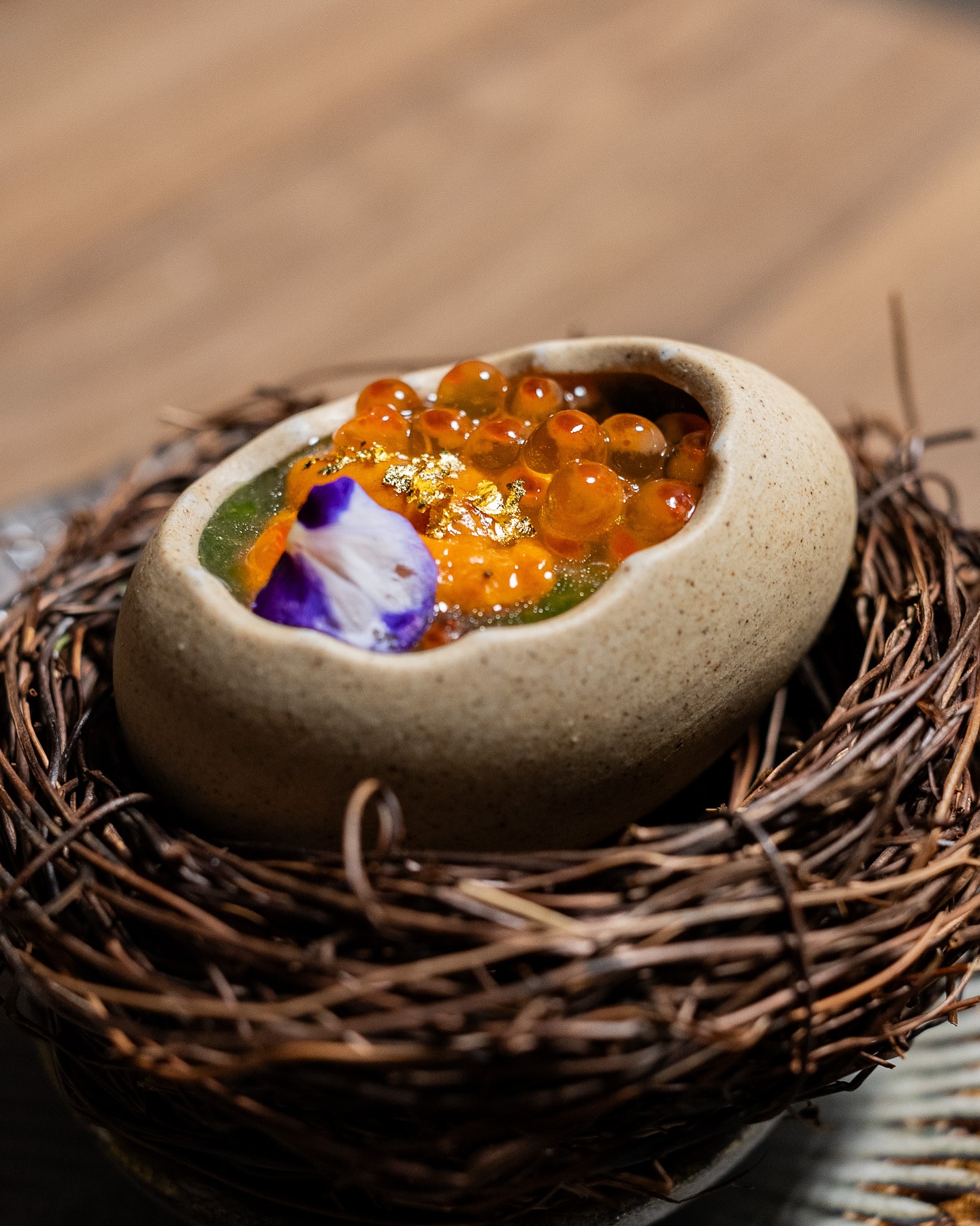 Only available during dinner at Kentaro Omakase our ‘Mushimono’ (蒸物) is a delicate steamed Hokkaido Uni Egg Chawanmushi, finished with a luxurious Aosa seaweed ankake sauce. With only a few counter seats available each night, this intimate dining experience is one to remember. Bookings are essential!