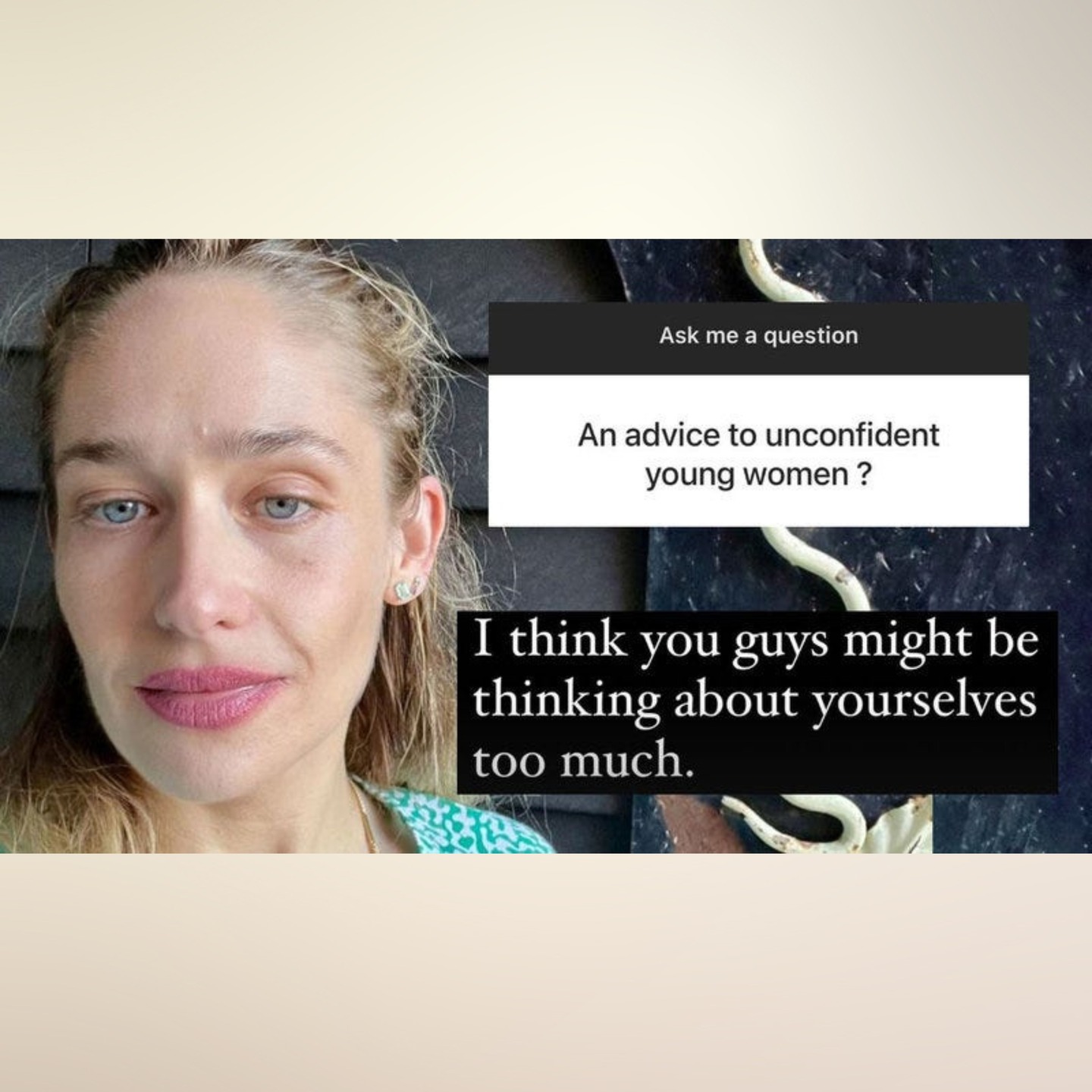 I think about this post from @jemima_jo_kirke a lot.
So much our anxiety comes from being stuck in our own heads.
The self-focus loop:
“Do they like me?”
“Am I doing enough?”
“What’s wrong with me?”
Research shows: the more we fixate on ourselves, the worse we tend to feel.
The more we focus on others—connecting, listening, helping—the less we tend to spiral and suffer.
Next time you find yourself hyper-fixating how you're being perceived, try to shift the focus away from self for a minute. Do something for someone else. Give something, ask how someone else is doing, or send a nice text.
It’s not about disappearing or neglecting ourselves. It’s about getting out of the echo chamber of self-criticism and self-focus.