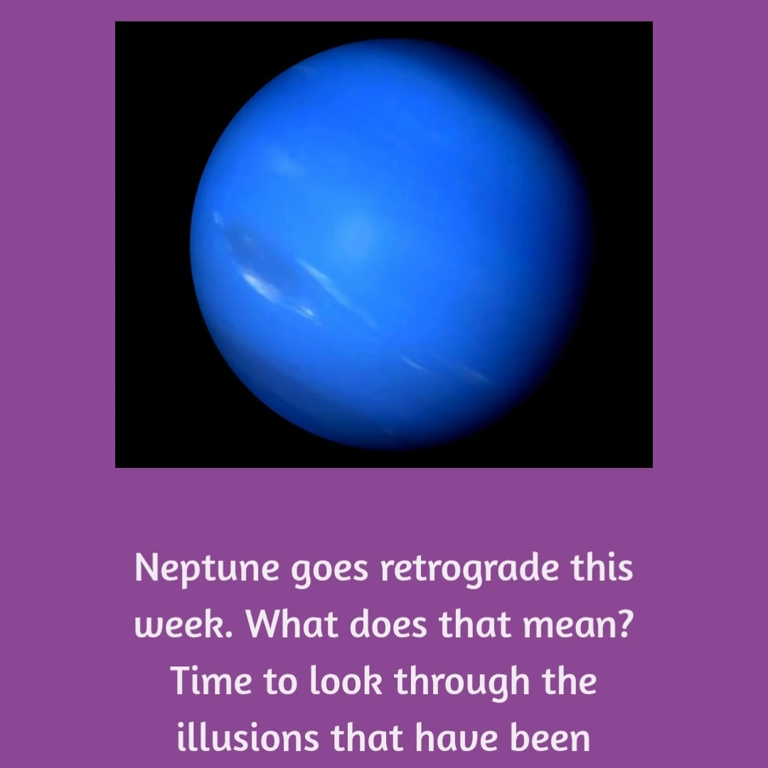Neptune goes retrograde this week. What does that mean? Time to look through the illusions that have been forming. Clear out those codependencies and reclaim your own truth. The old illusions no longer serve you. #astrology #astrologypriestess #temperamentalgoddess #planets #neptune #retrograde #retrogradeseason2025