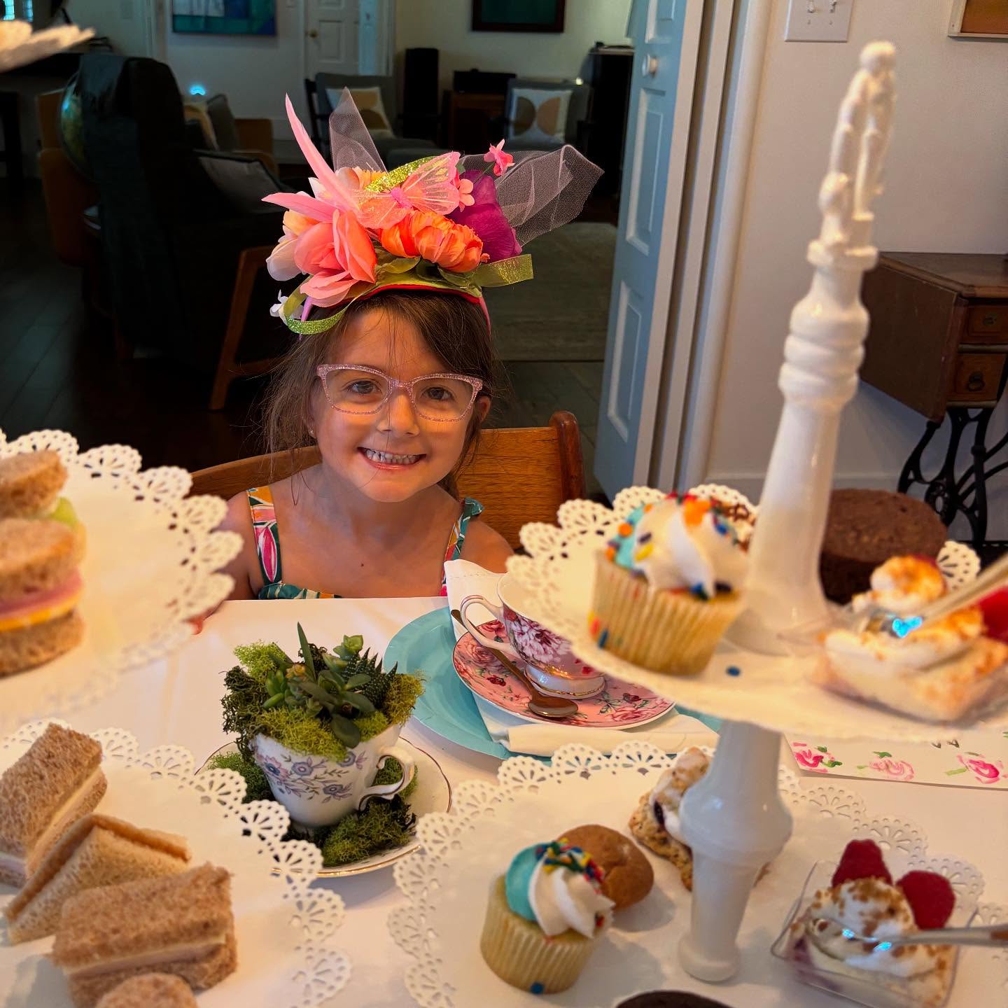 Our last Tea Party Camps wrapped up today. What a feast. So many yummy mini treats to eat. I didn't get photos of their beautiful tea cup water colors but they were beautiful! What a pleasure to share a little of my culture with my Smartypants kids. Hopefully they will share it with their kids one day. I'm taking a couple of weeks off to prepare for our "All you can ART buffet" Camps in July. See you all then.